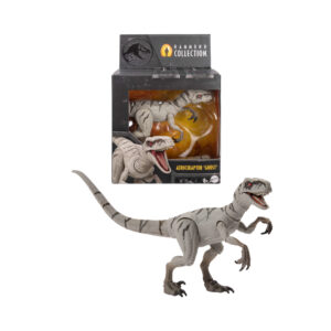 Mattel jurassic world hammond collection - ghost l'atrociraptor, dinosauro articolato con occhi in vetro e design ispirato al film - Jurassic World