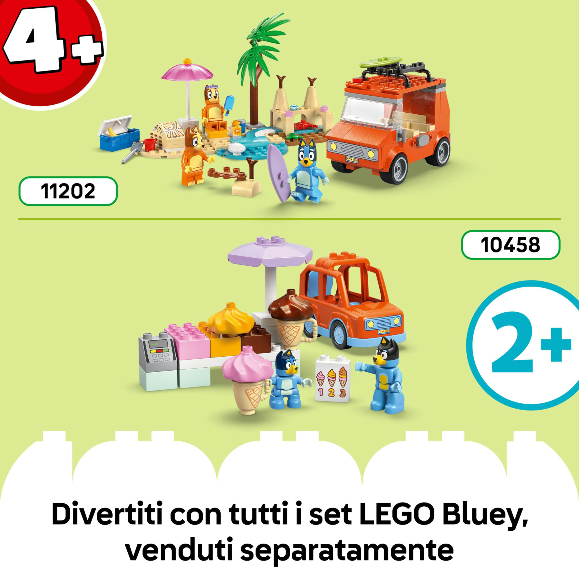 Lego 10459 - duplo casa bluey con gioco memoria e tabellone, 3+ anni - LEGO DUPLO, Lego