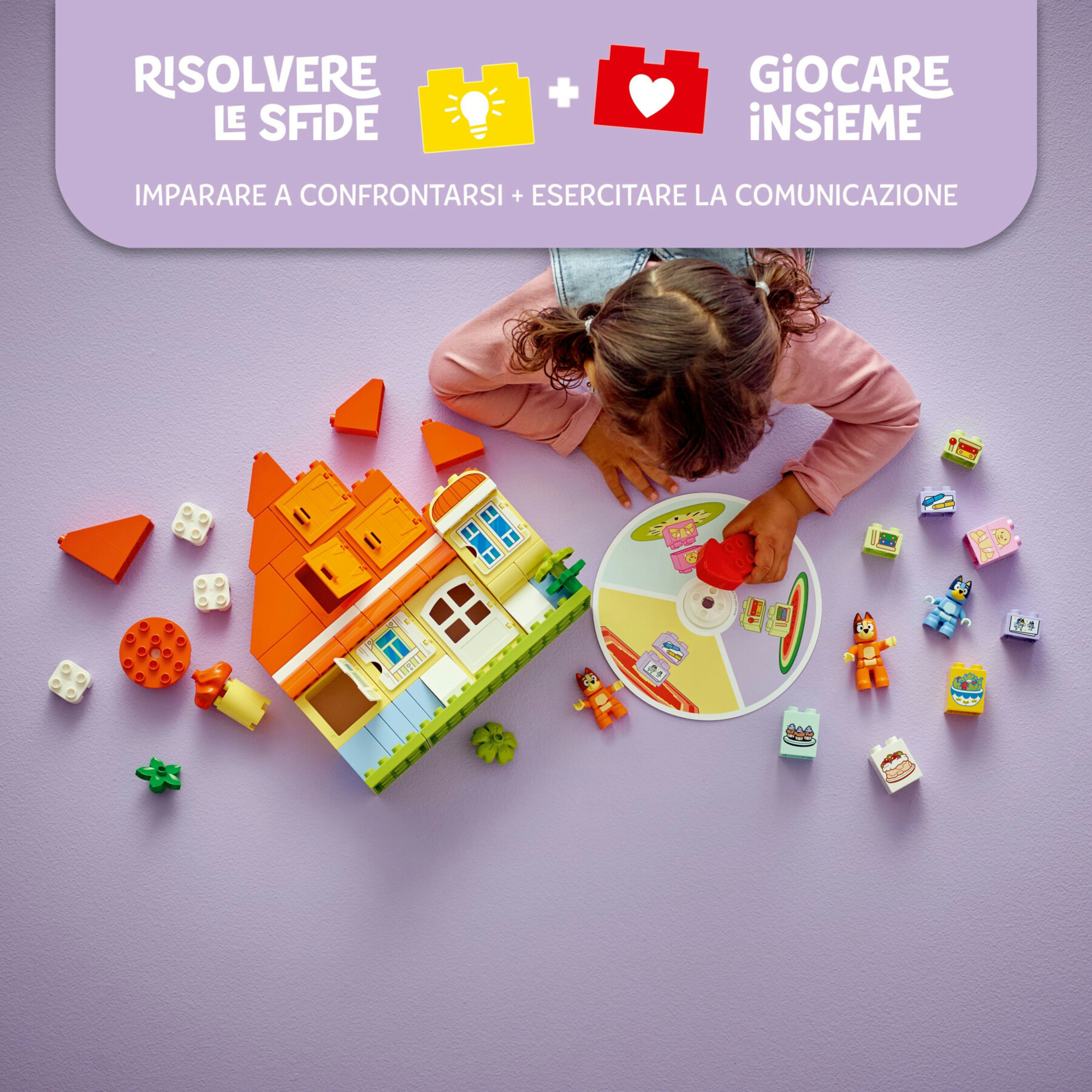 Lego 10459 - duplo casa bluey con gioco memoria e tabellone, 3+ anni - LEGO DUPLO, Lego