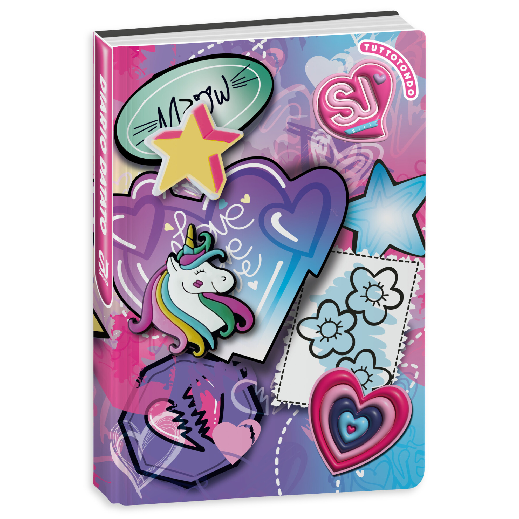 Diario agenda datato 10 mesi assortito  sj gang cartotecnica sj gang girl - SEVEN