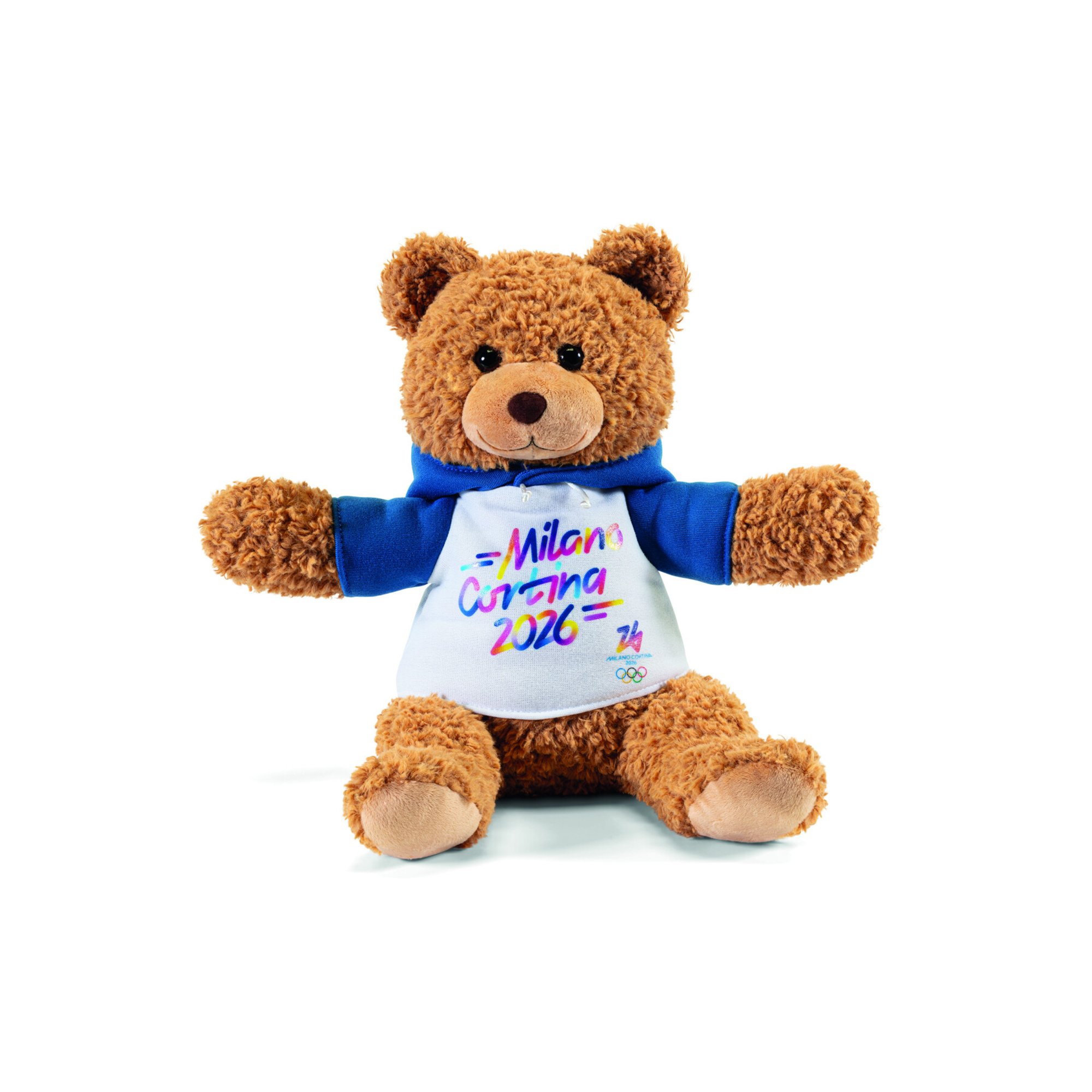 Orsetto mico26 con t-shirt - gadget ufficiale milano cortina 2026 - Trudi