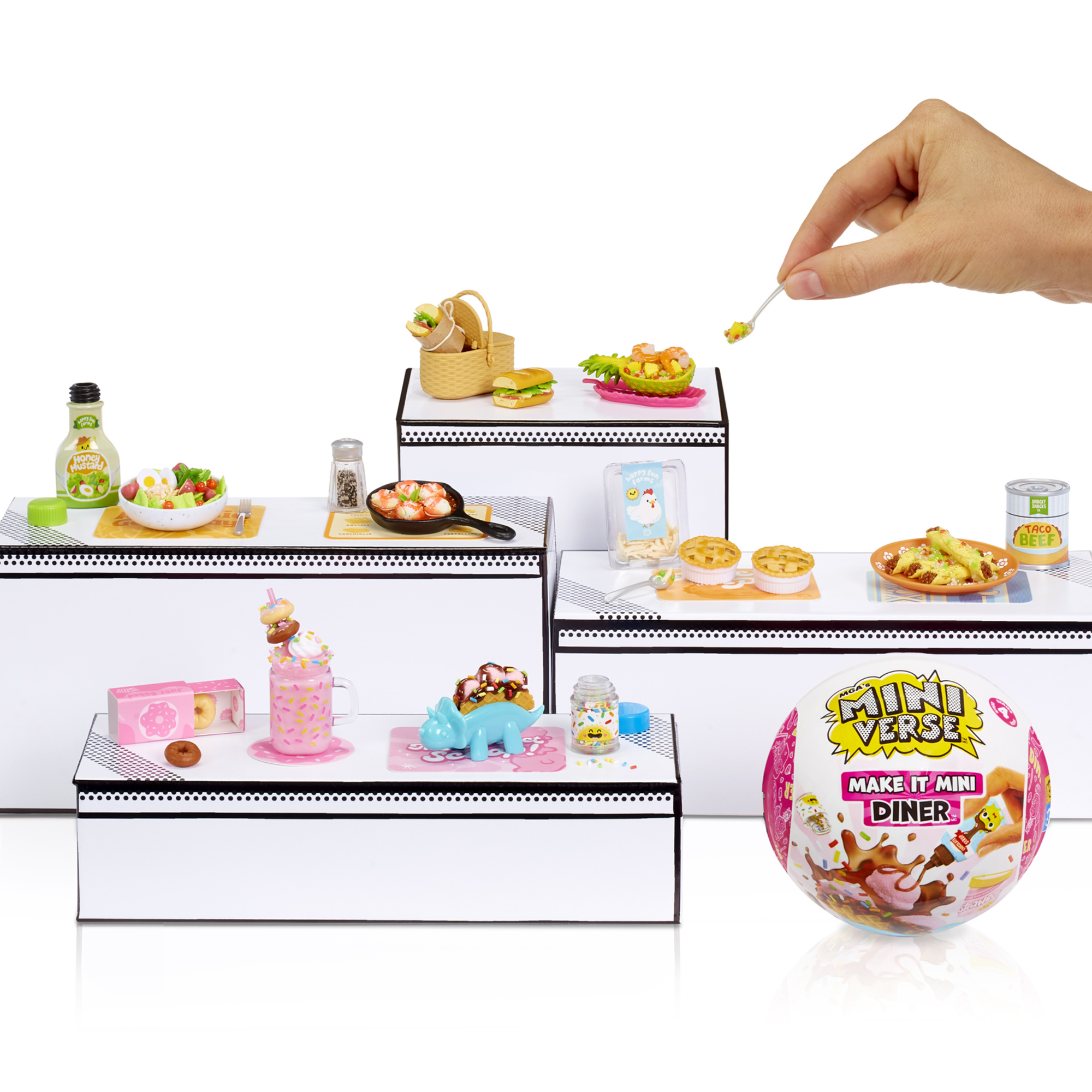 Miniverse diner serie 4 assortita - diy mini oggetti in resina - MINIVERSE MGA