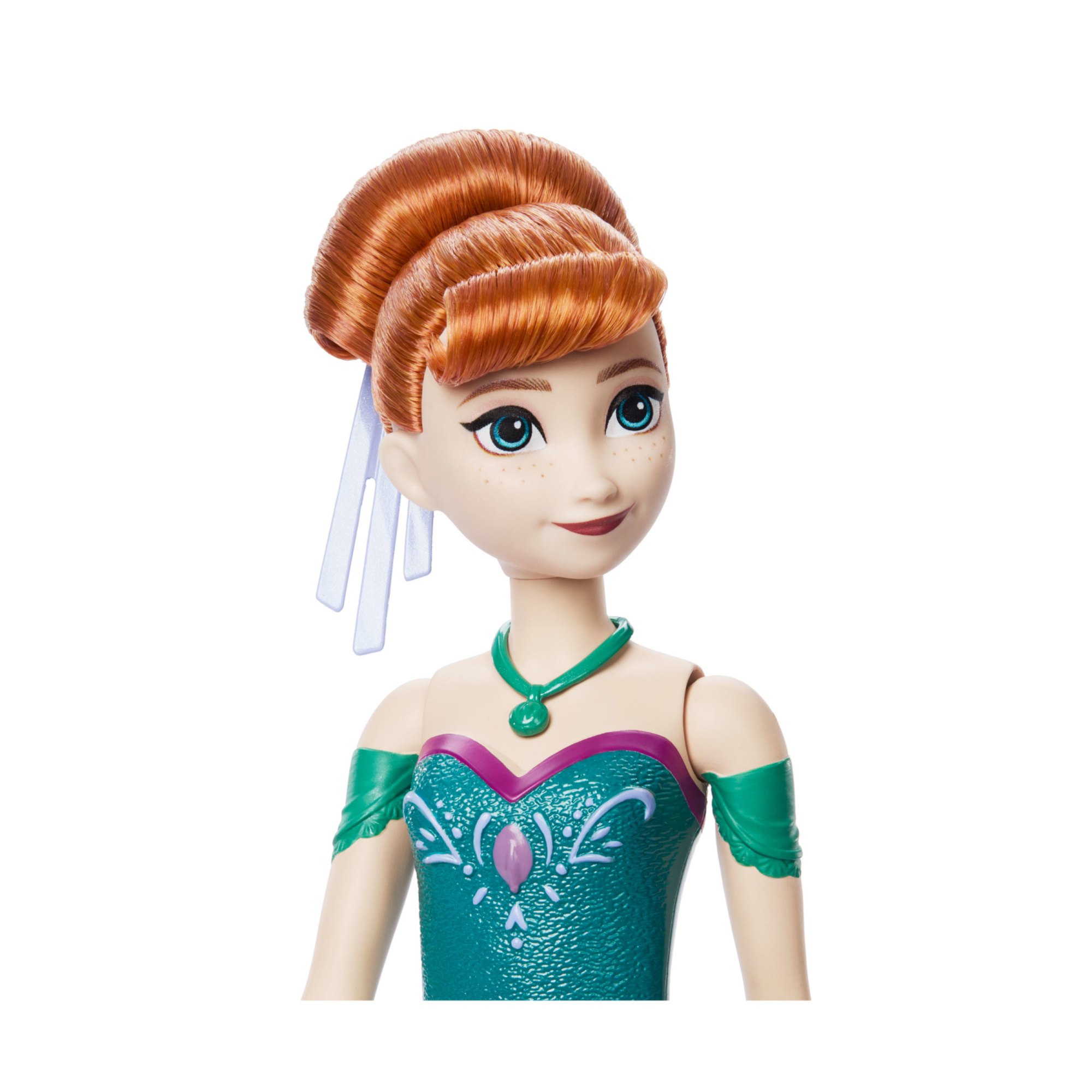 Mattel disney frozen - anna spin & reveal, bambola ispirata al film disney con 11 sorprese incluse - DISNEY PRINCESS