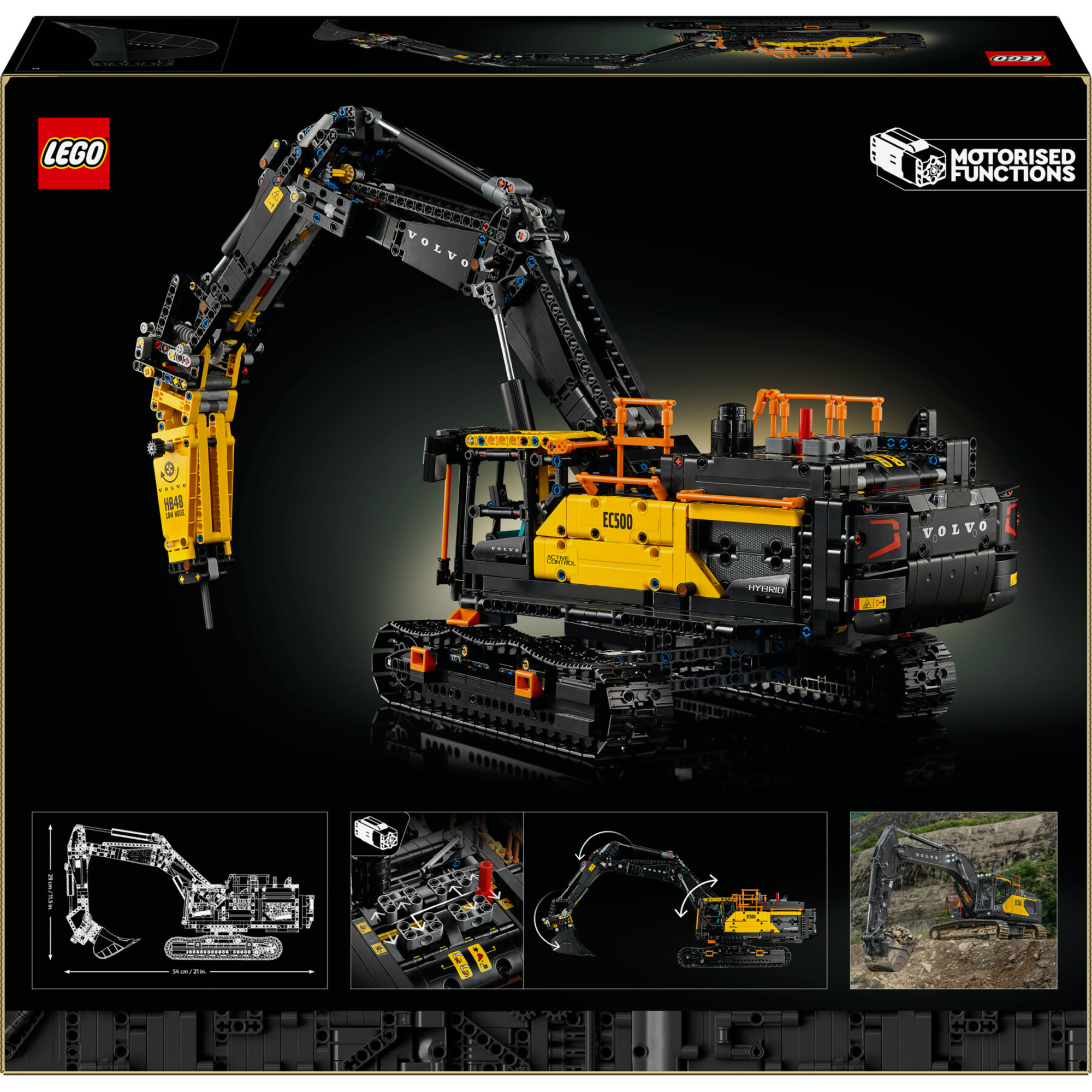Lego technic 42215 - escavatore volvo ec500 hybrid motorizzato - LEGO TECHNIC, Lego