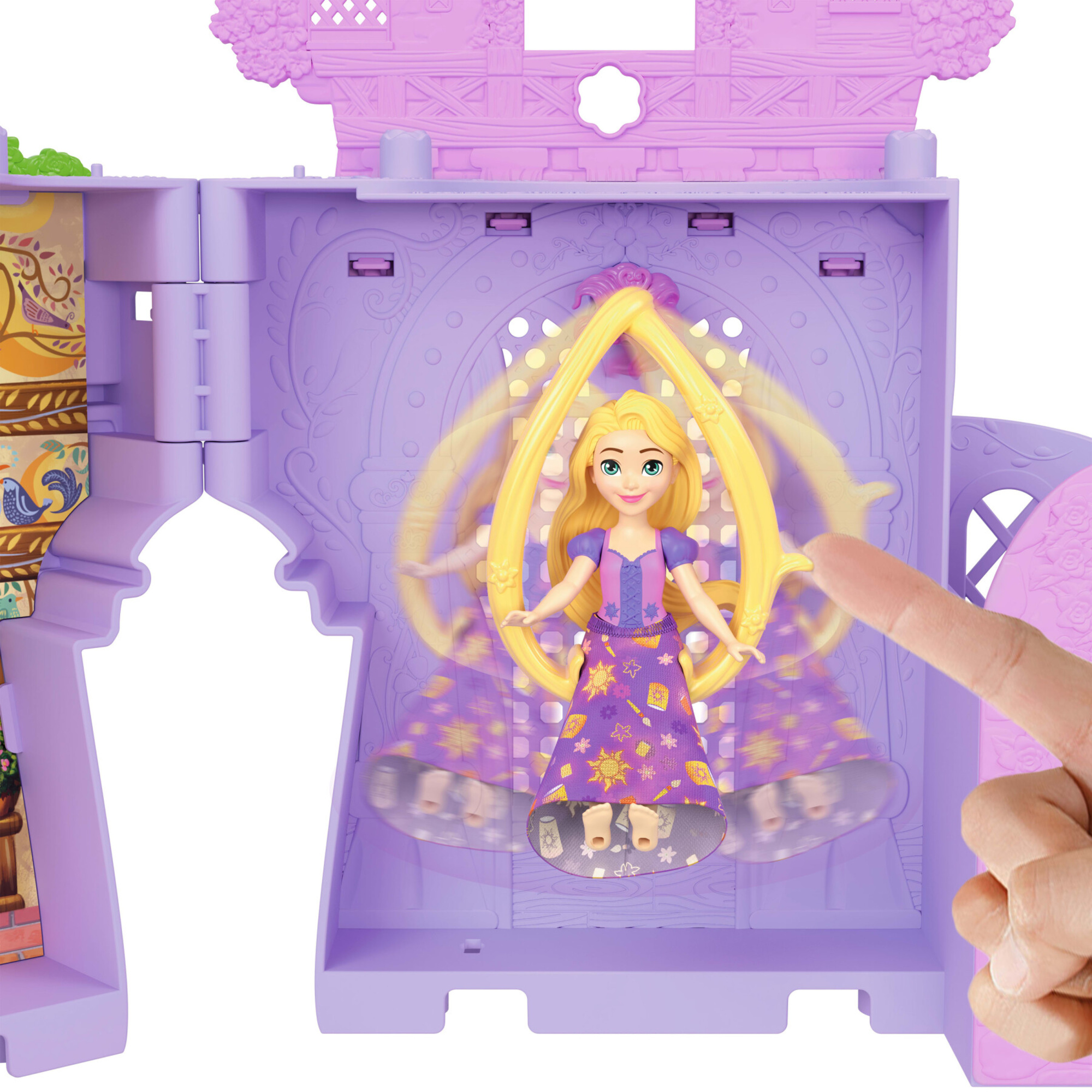 Mattel disney princess - la torre di rapunzel, set componibile ispirato al film con rapunzel, pascal e 7 accessori - DISNEY PRINCESS