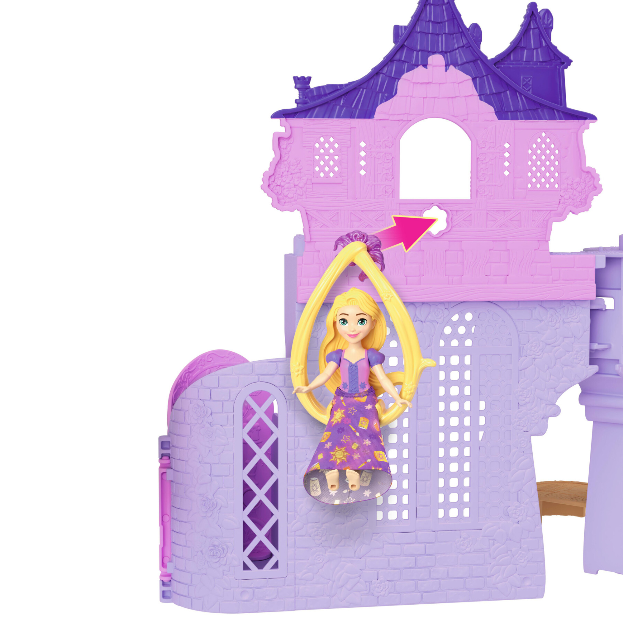 Mattel disney princess - la torre di rapunzel, set componibile ispirato al film con rapunzel, pascal e 7 accessori - DISNEY PRINCESS