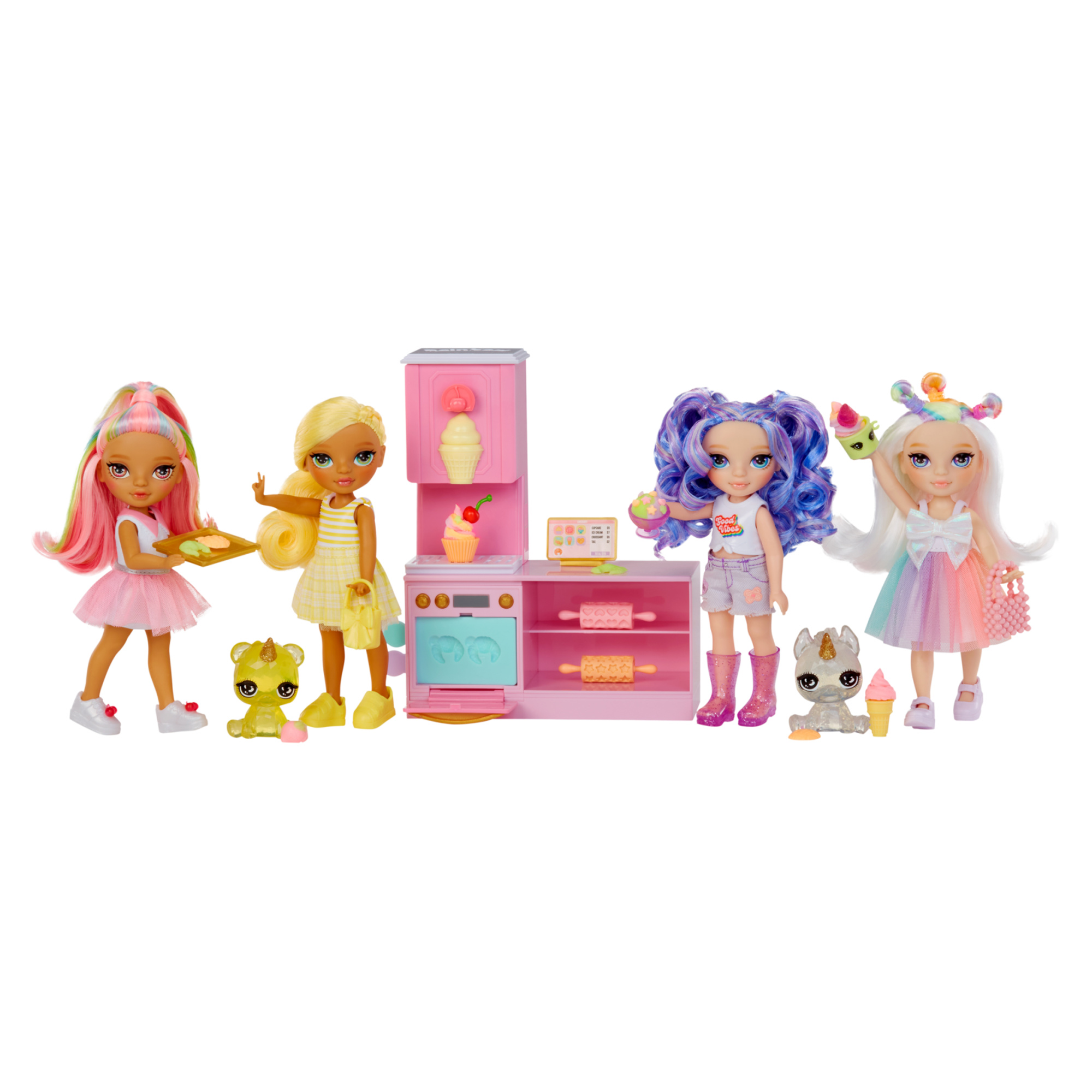 Rainbow high littles - dessert shop con bambola kandy - Rainbow High