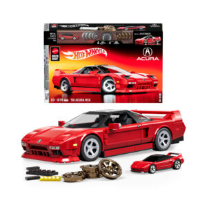 ​​mattel brick shop hot wheels - ’90 acura nsx serie elite, set da costruire con 876 pezzi, dettagli realistici e adesivi - BRICK SHOP, Hot Wheels