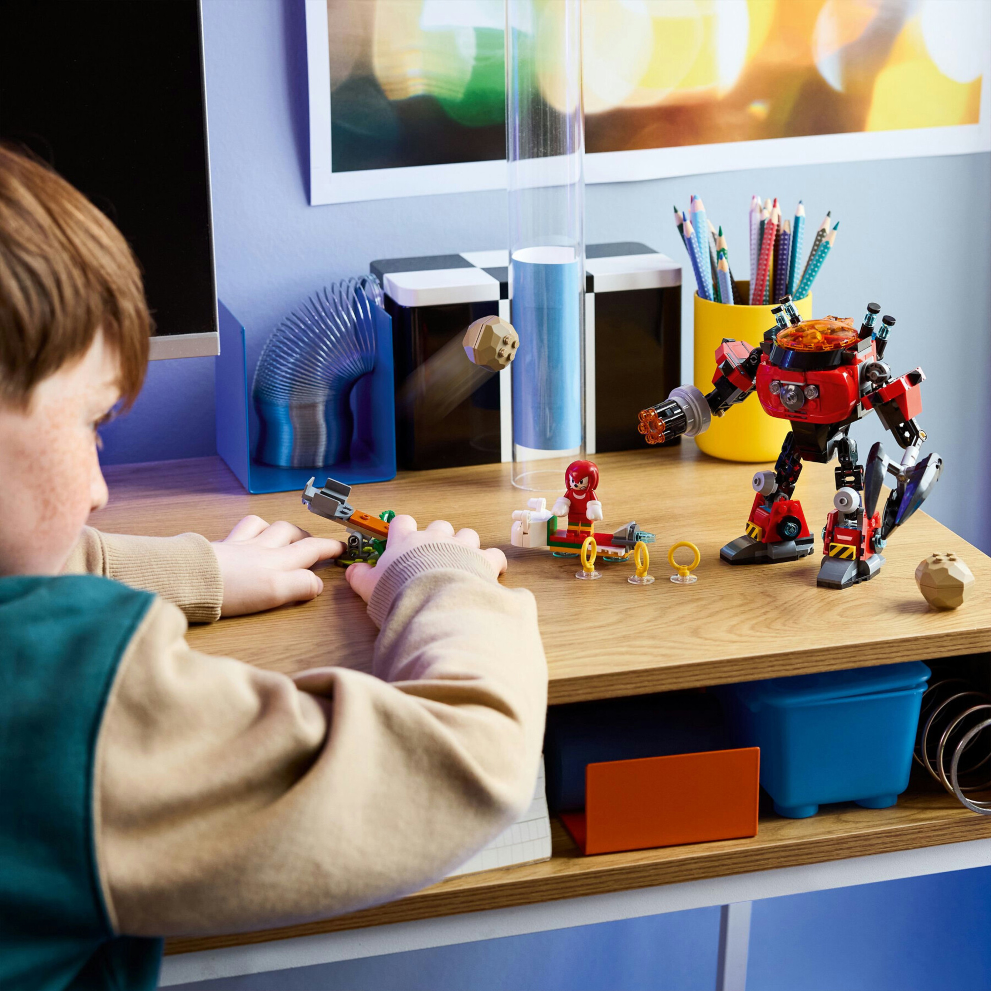 Lego sonic 77005 - knuckles vs mech egg crusher con 2 minifigure 8+ - Sonic, Lego