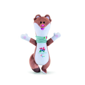 Peluche milo mascotte paralimpica 17 cm - milano cortina 2026 - Trudi