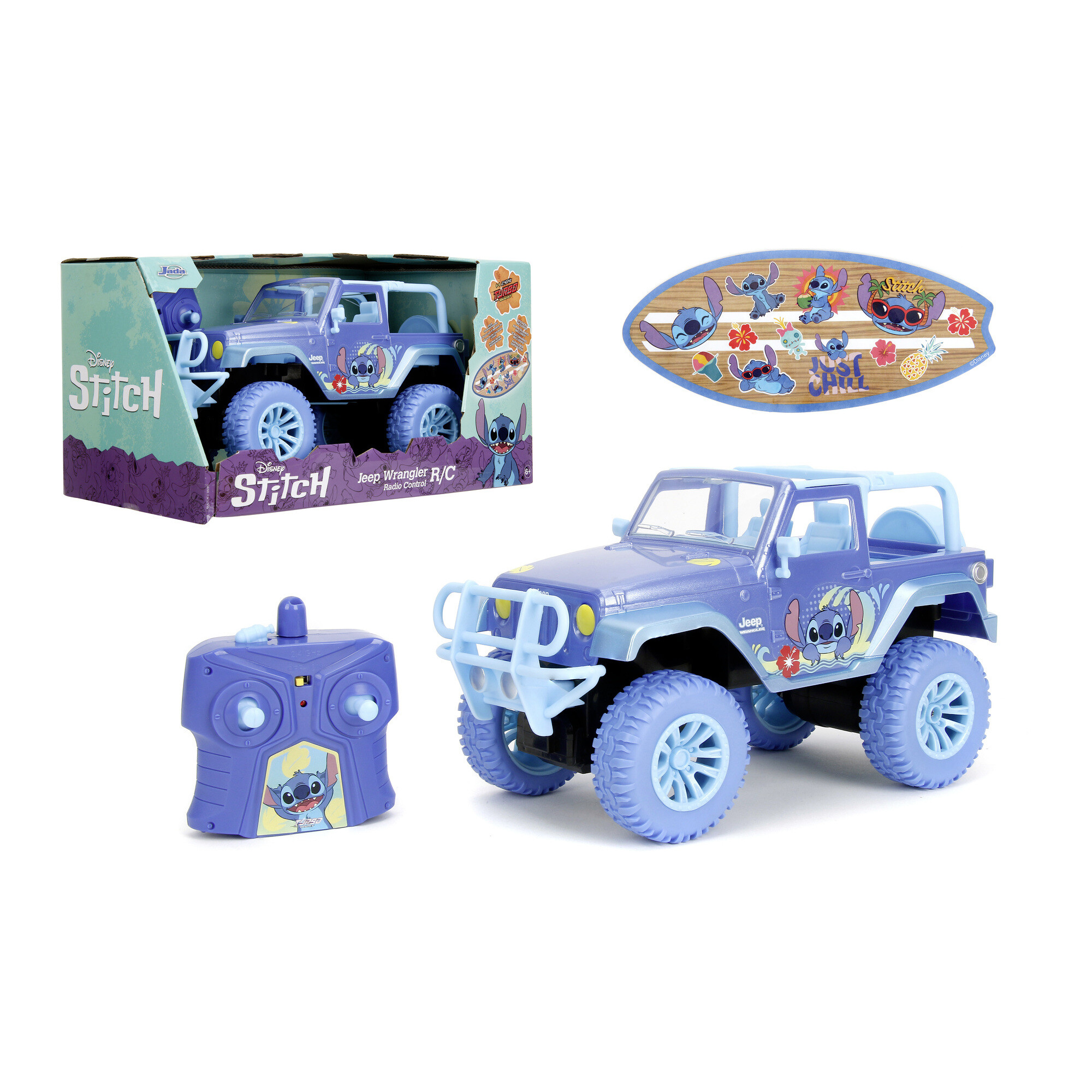 Auto radiocomandato stitch jeep 30 cm - radiocomando turbo disney bambini 6+ - Disney Stitch