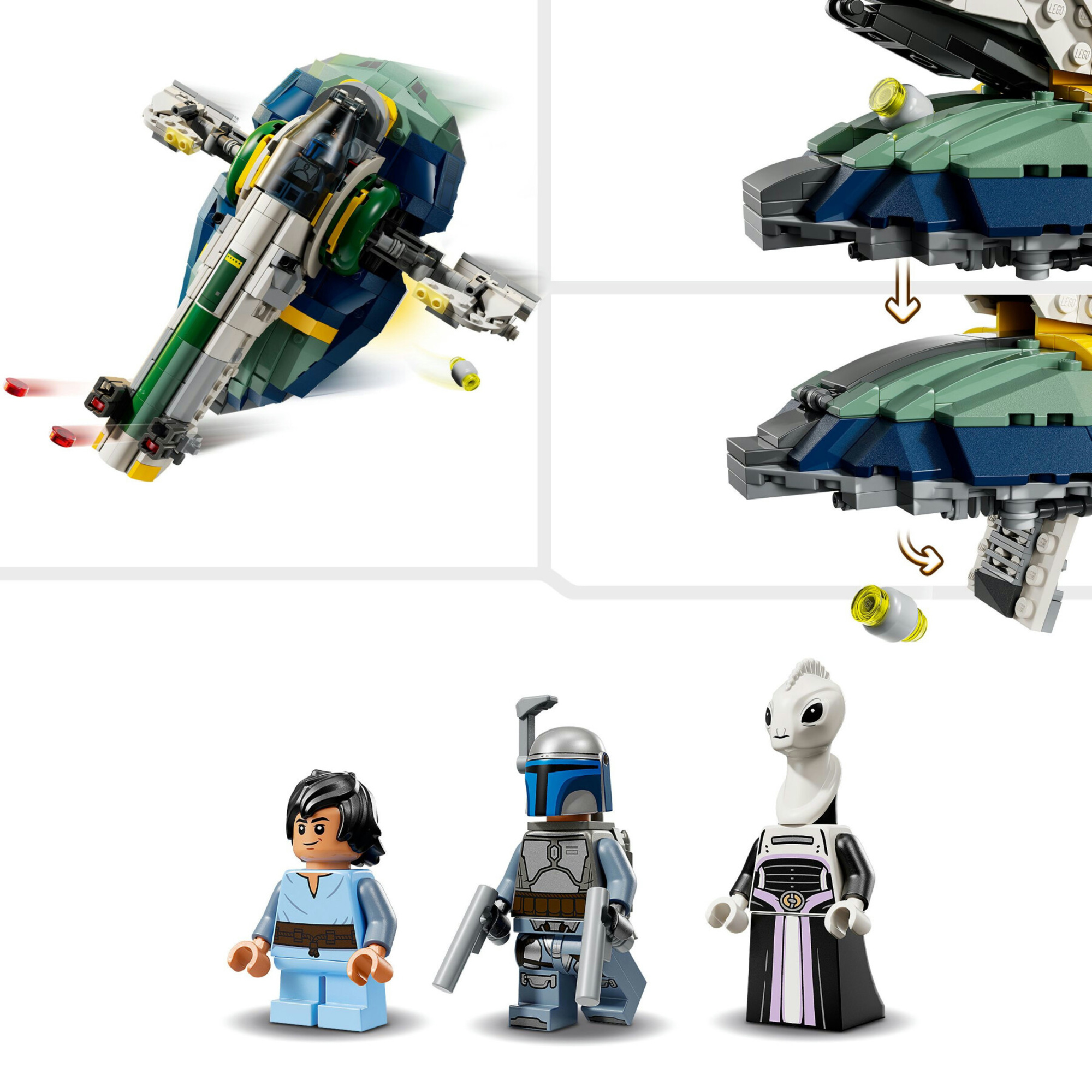 Lego star wars 75433 - astronave jango fett con 3 minifigure 9+ - LEGO STAR WARS, LEGO® Star Wars™, Lego