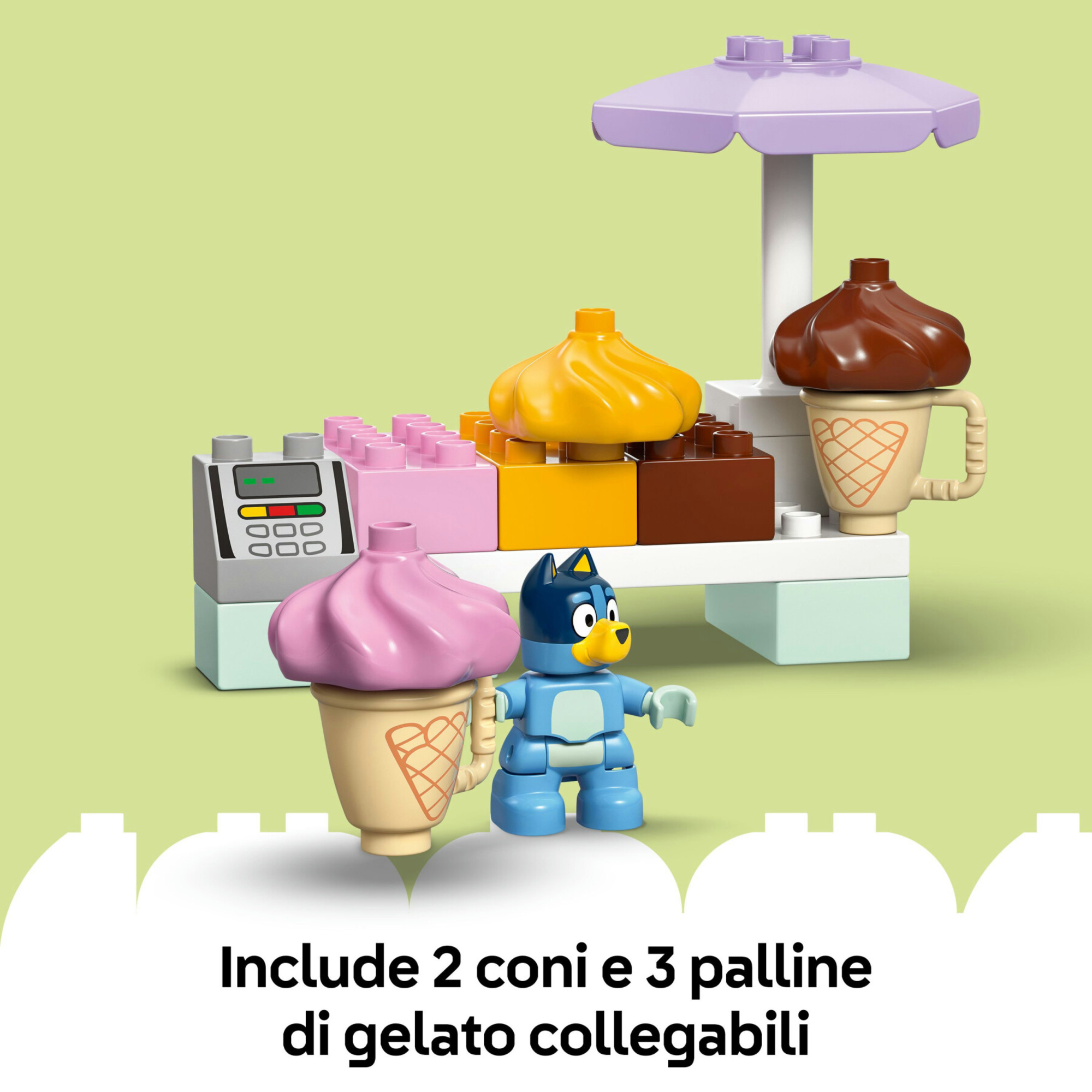Lego 10458 - duplo gelateria bluey con macchina e 2 figure, 2+ anni - LEGO DUPLO, Lego