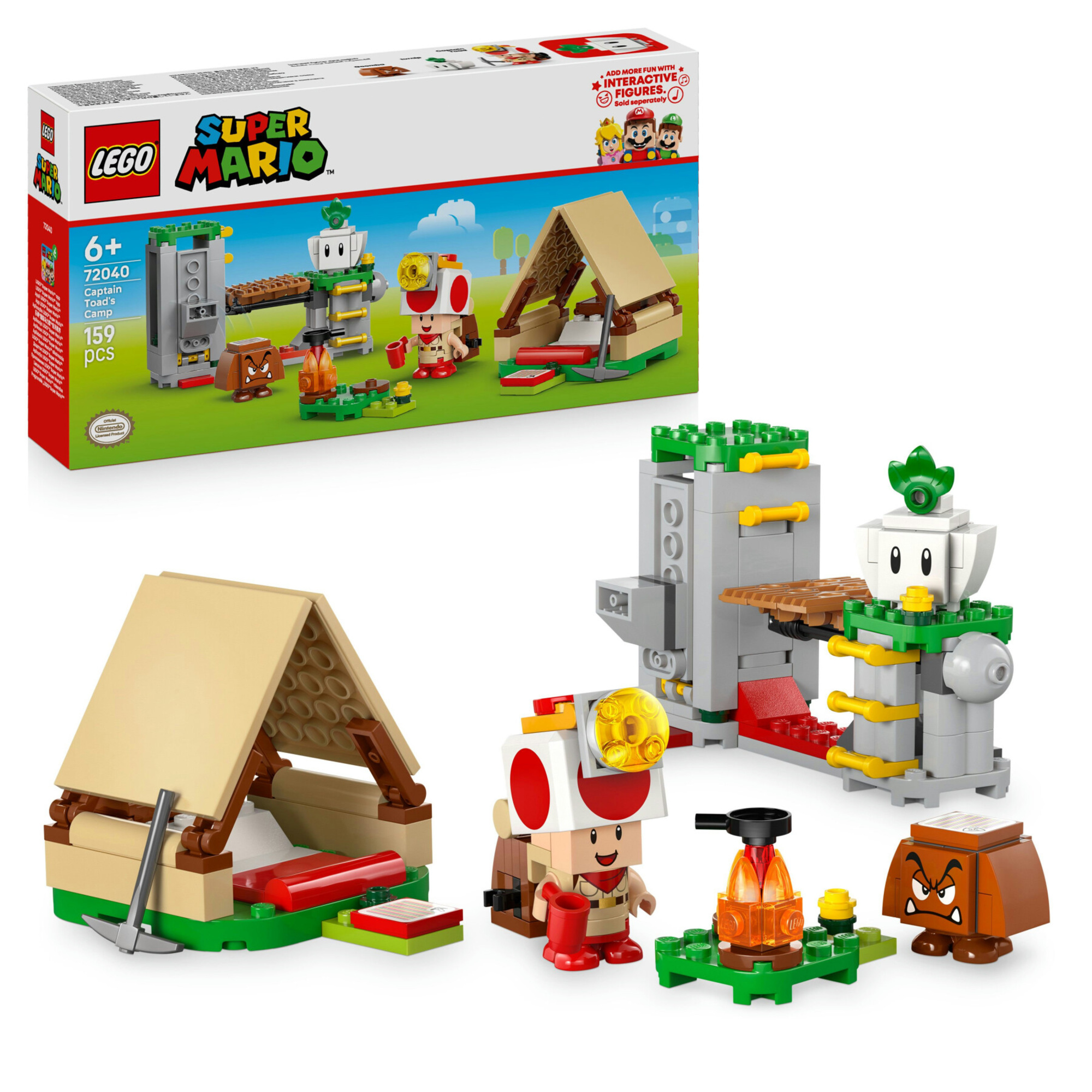 Lego super mario 72040 - campeggio con capitan toad, 6+ anni - LEGO® Super Mario™, Lego