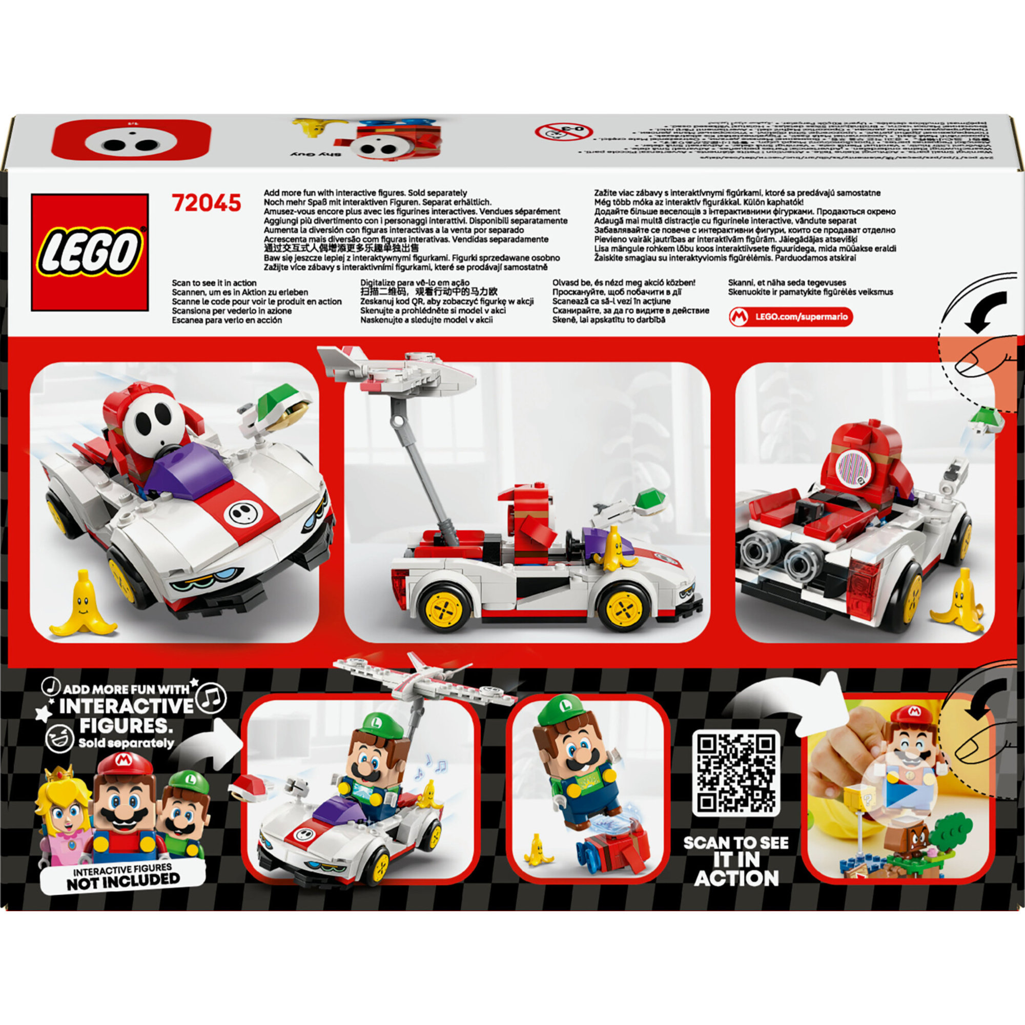 Lego 72045 - mario kart tipo timido con aliante e gusci, 7+ anni - LEGO® Super Mario™, Lego