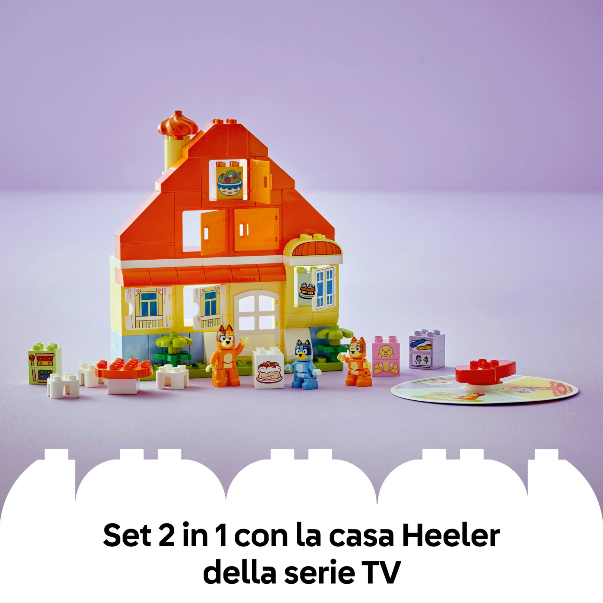 Lego 10459 - duplo casa bluey con gioco memoria e tabellone, 3+ anni - LEGO DUPLO, Lego