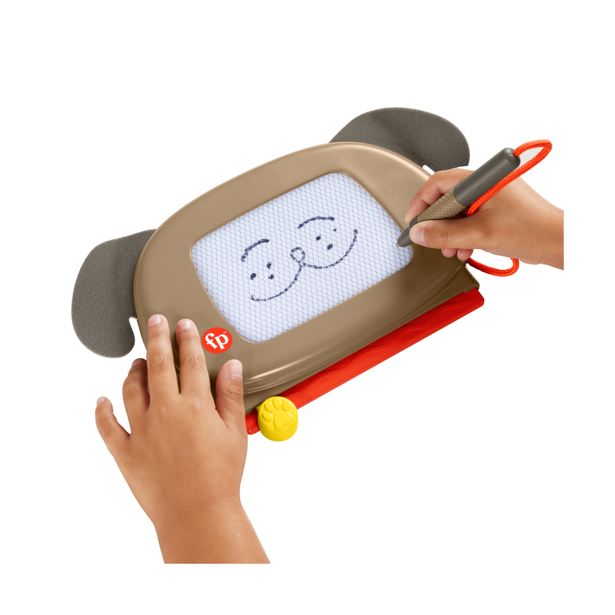 Fisher-price pets - lavagnetta dei cuccioli, lavagna magnetica cancellabile a tema animali, disegna cani e gatti - FISHER PRICE