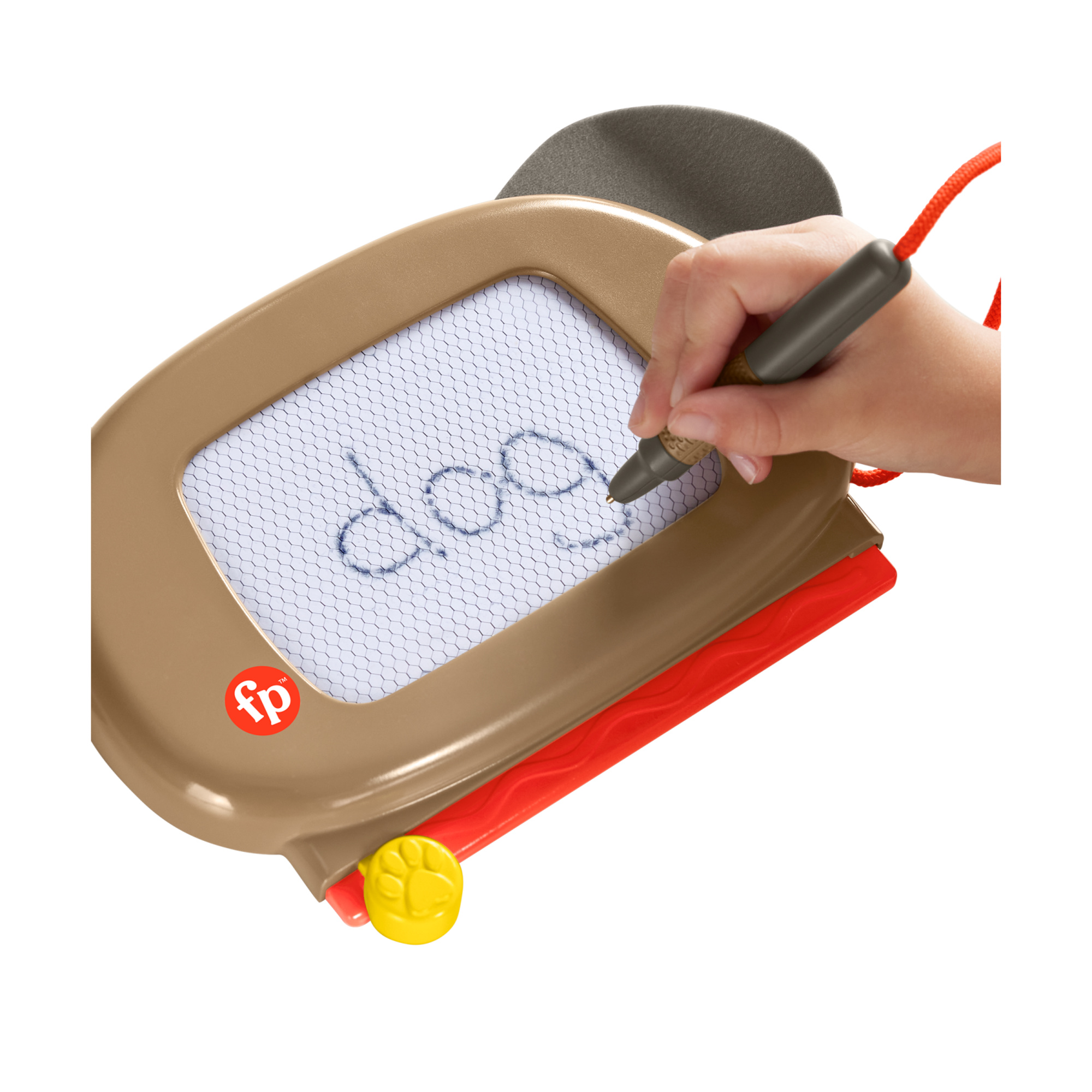 Fisher-price pets - lavagnetta dei cuccioli, lavagna magnetica cancellabile a tema animali, disegna cani e gatti - FISHER PRICE