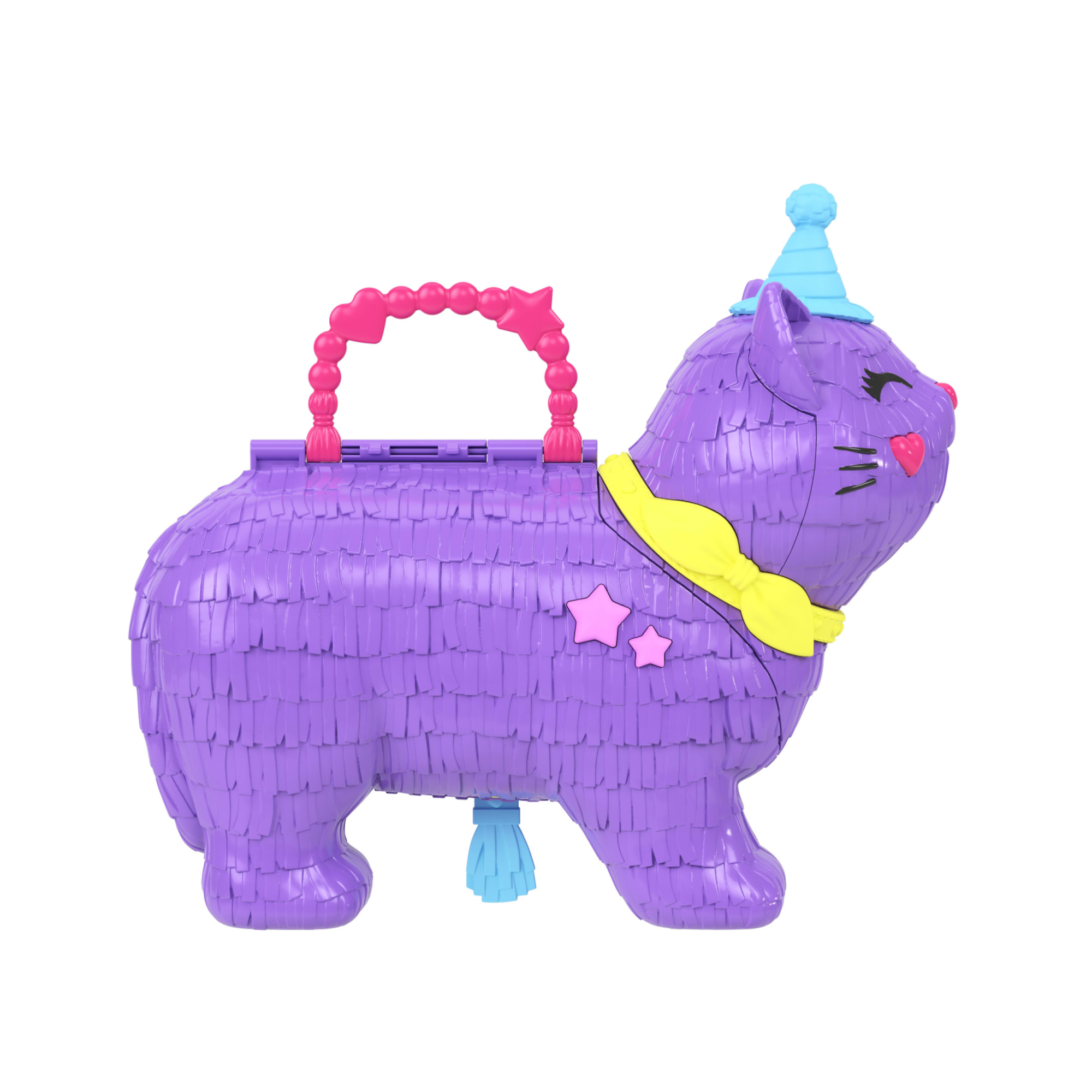 Polly pocket - gattino delle feste, set pignatta con ruota panoramica, include 2 mini bambole, cuccioli e 23 accessori - Polly Pocket