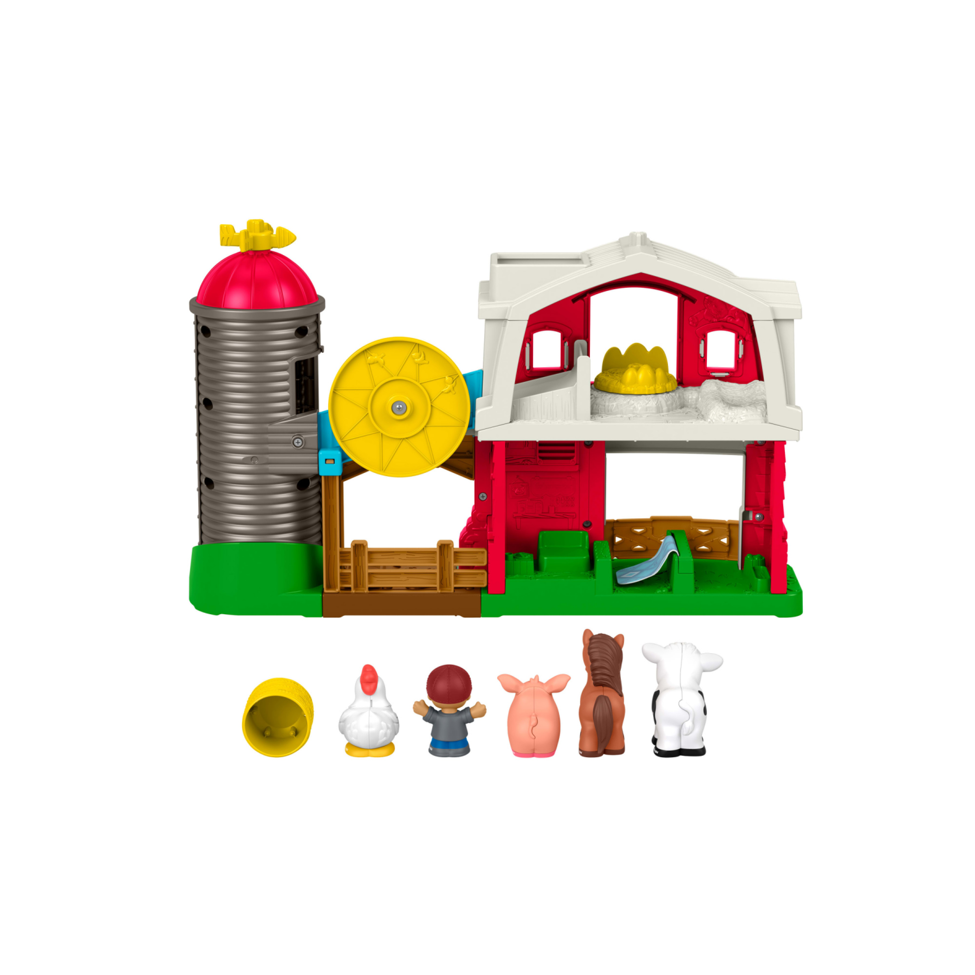 Fisher-price little people - fattoria animali felici, set con personaggi e amici animali, canzoni, luci e frasi - FISHER PRICE