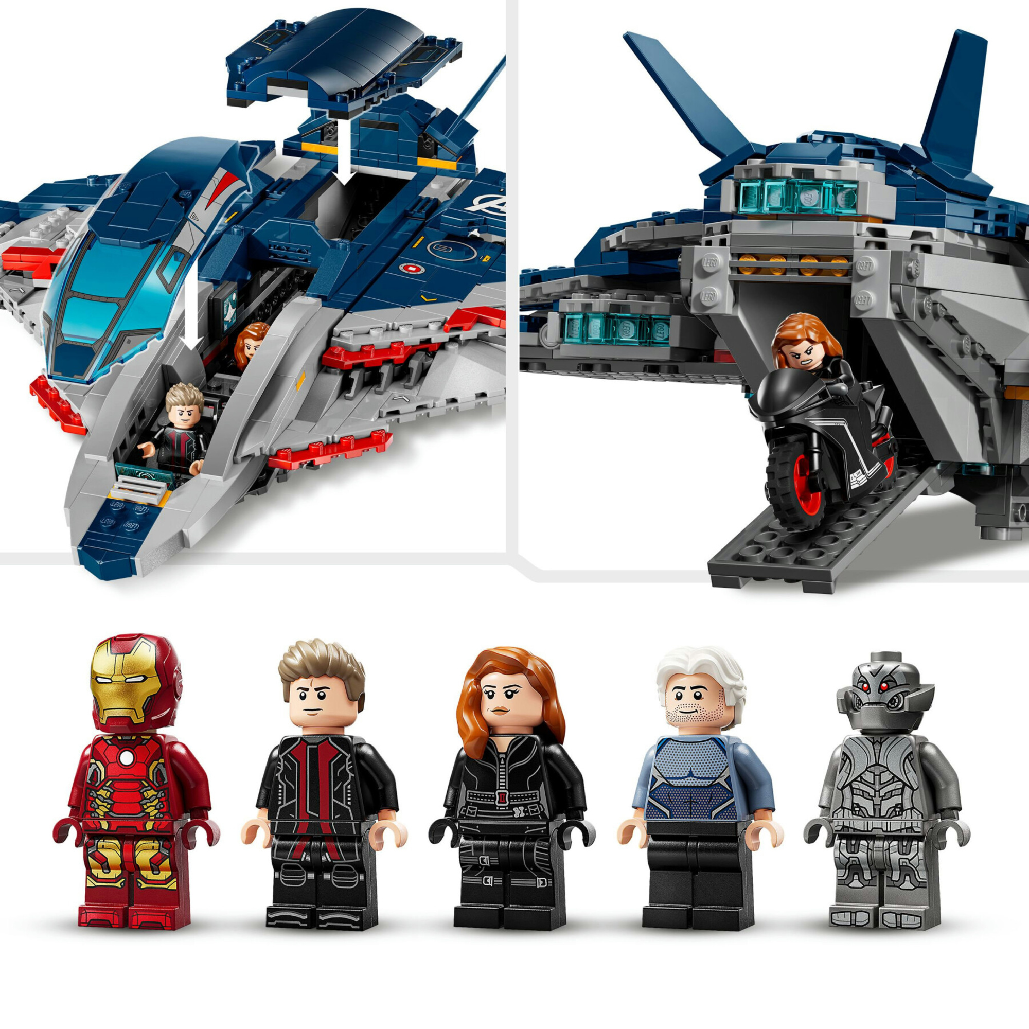 Lego marvel - 76325 - quinjet avengers: age of ultron - aereo giocattolo - LEGO SUPER HEROES, Lego