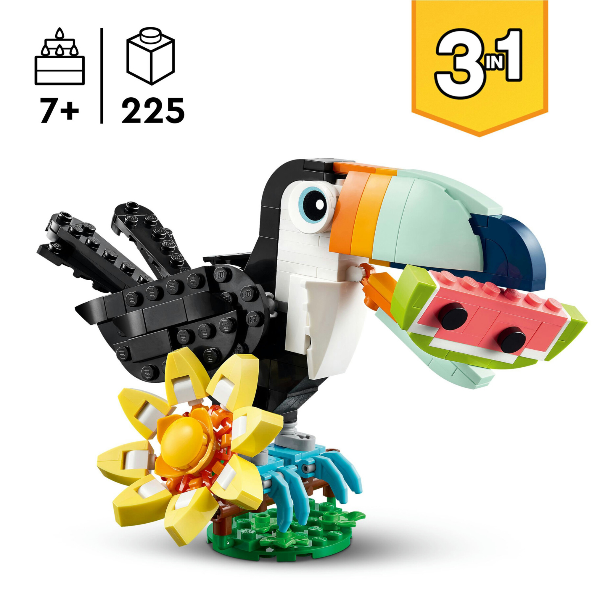 Lego creator 31173 - tucano tropicale 3in1 trasformabile 7+ - LEGO CREATOR, Lego