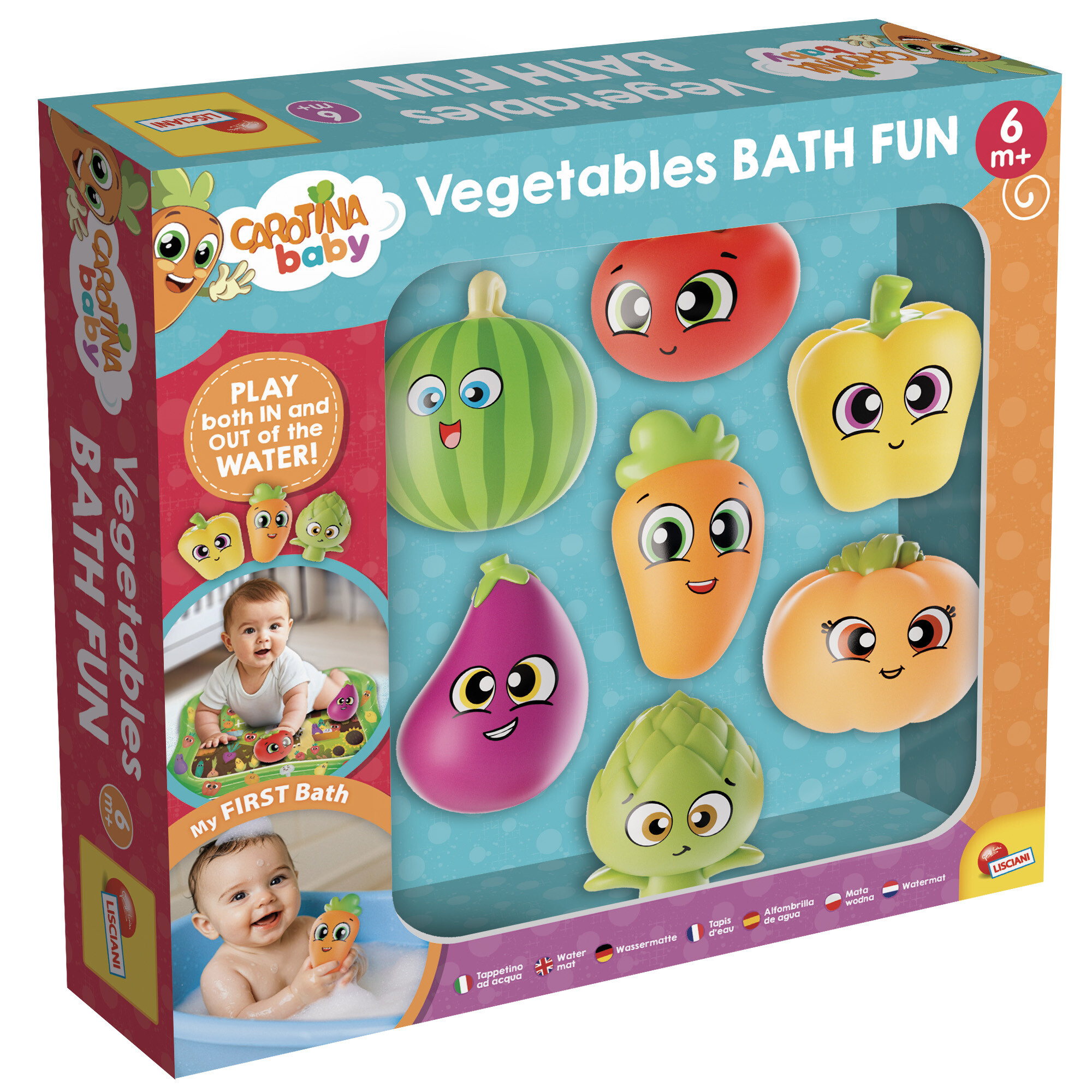 Carotina baby - verdure da bagno educative - LISCIANI