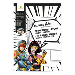 Sycomore - blocco di fogli a4 con griglia per disegnare e texture - 