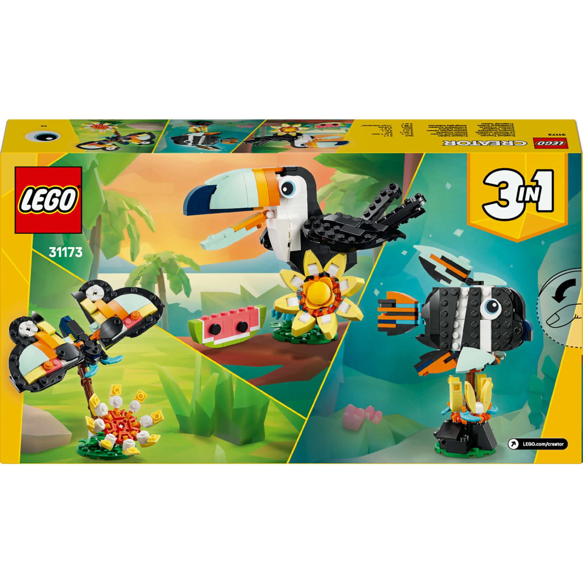 Lego creator 31173 - tucano tropicale 3in1 trasformabile 7+ - LEGO CREATOR, Lego