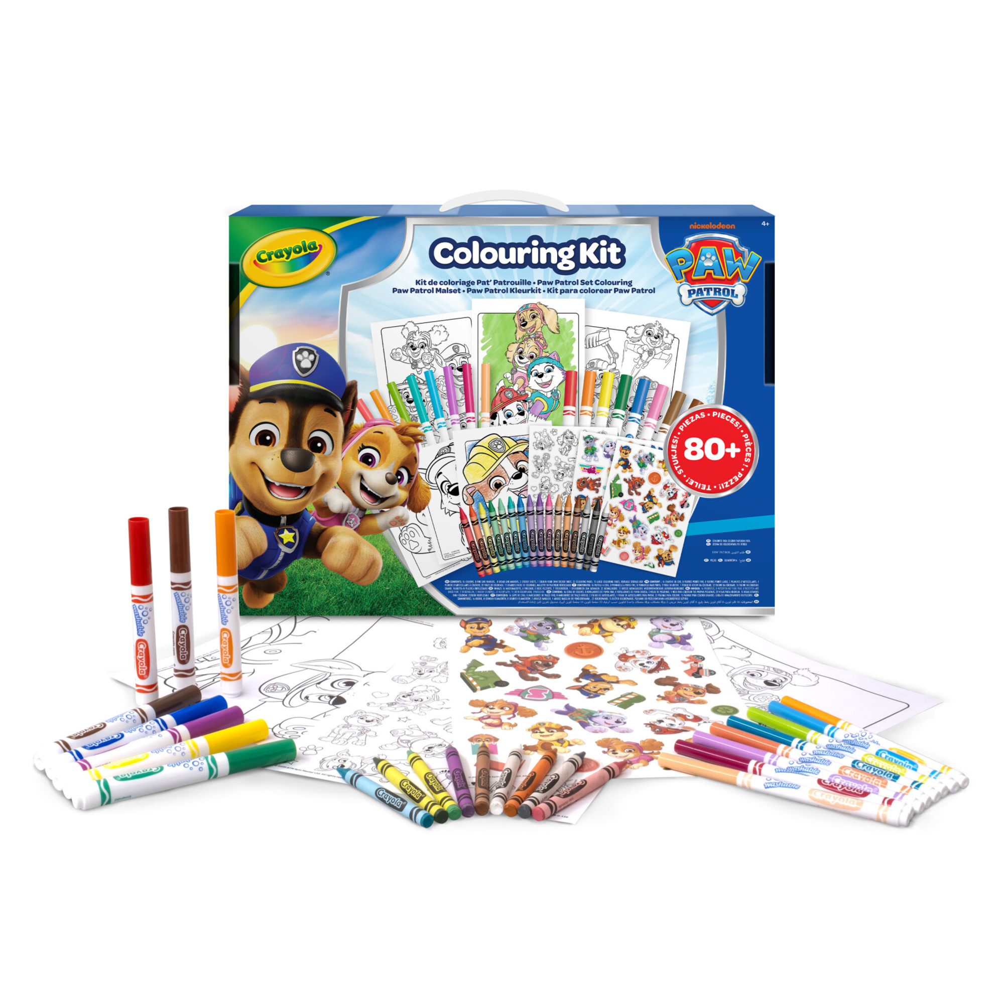 Crayola – set da colorare paw patrol con 80+ pezzi per attività creative - Paw Patrol