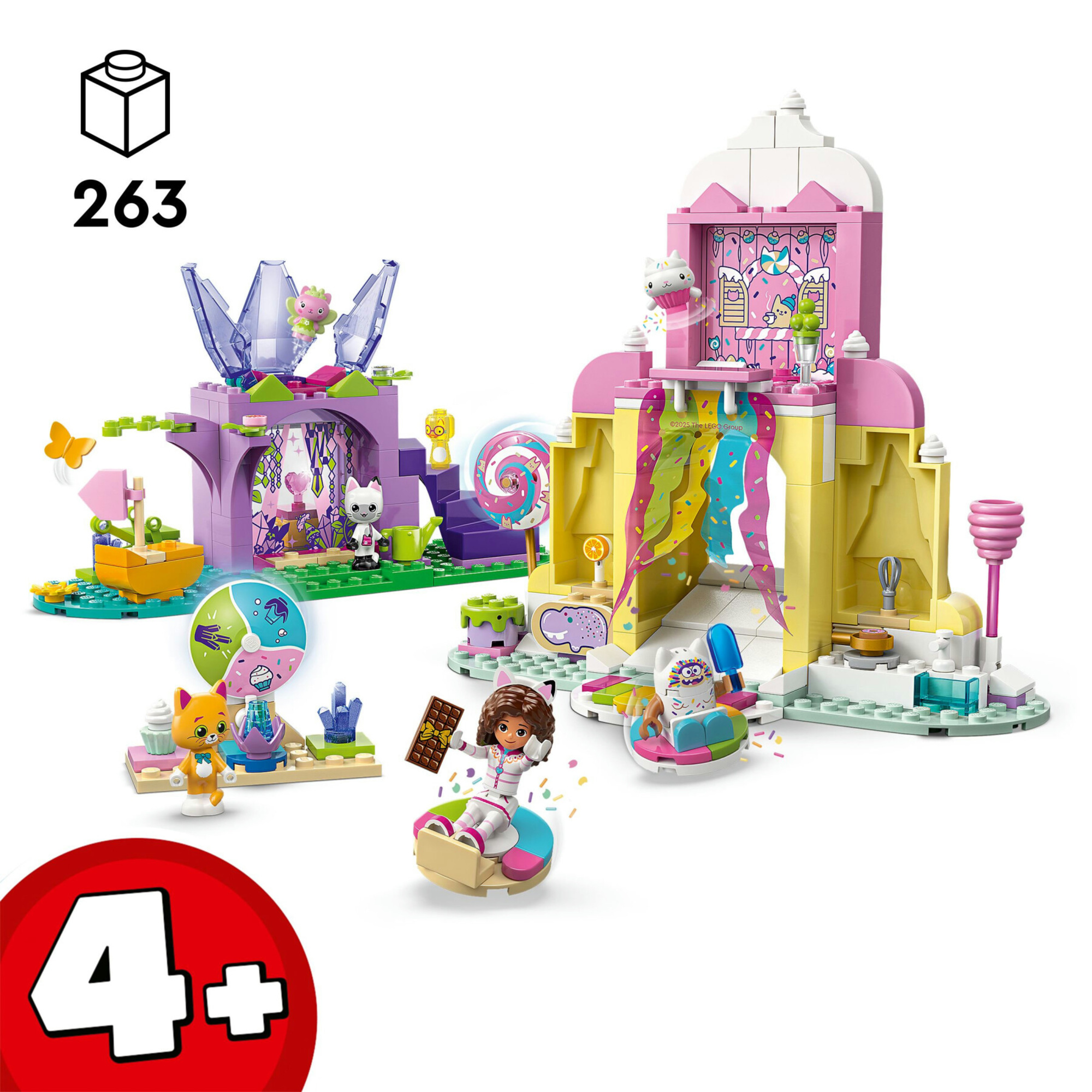 Lego 11205 - gabby’s dollhouse dolce montagna con giardino, 4+ anni - GABBY'S DOLLHOUSE, Lego