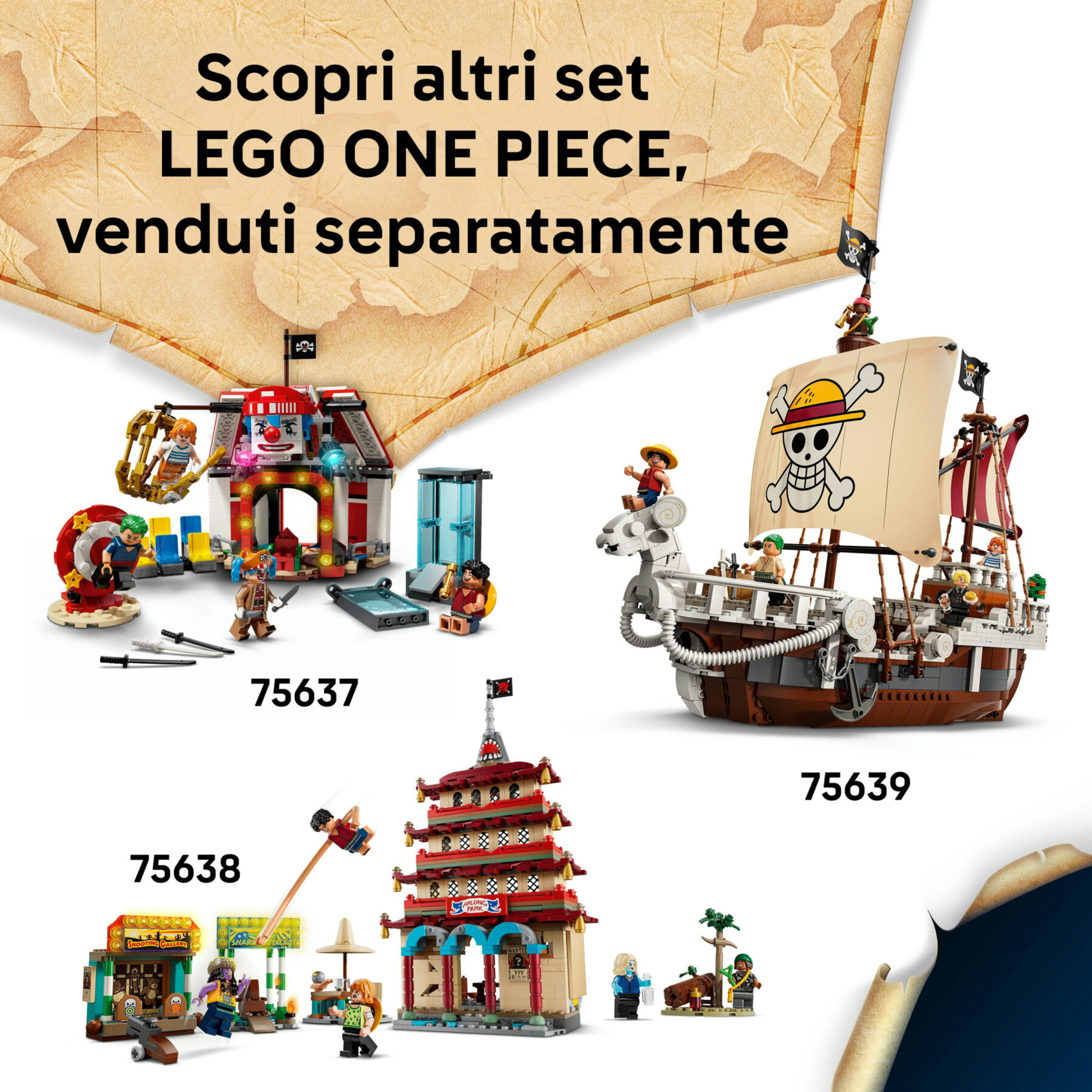 Lego one piece 75636 la capanna del villaggio foosha con barca giocattolo - ONE PIECE, Lego