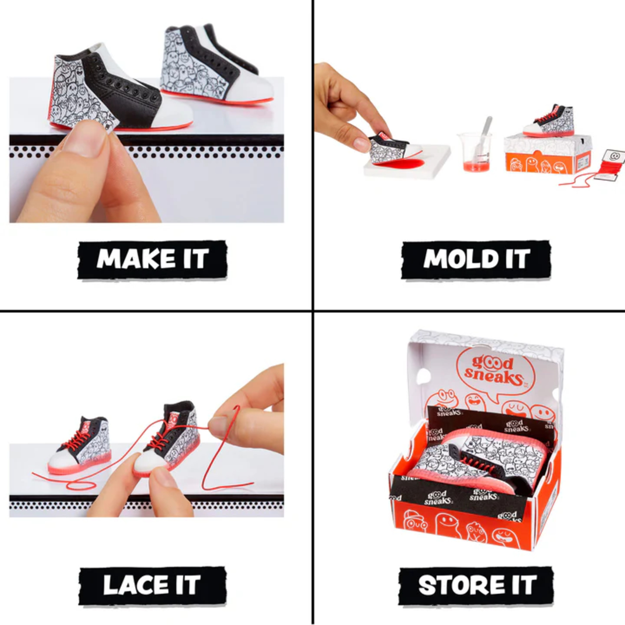 Mga’s miniverse make it mini sneakers - mini oggetti da collezione in confezione sorpresa, fai da te, articoli replica di sneaker - età 8+ - MINIVERSE MGA