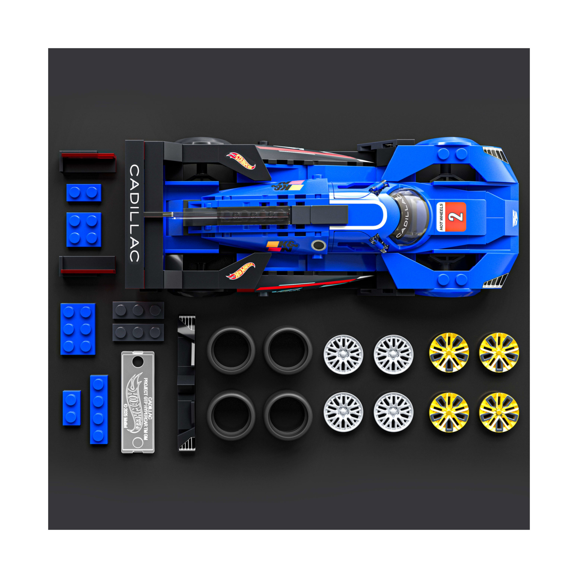 ​​mattel brick shop hot wheels - cadillac project gtp hypercar serie speed, set da costruire con 236 pezzi, dettagli realistici e adesivi - BRICK SHOP, Hot Wheels