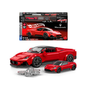 ​​mattel brick shop hot wheels - maserati mc20 serie speed, set da costruire con 250 pezzi, dettagli realistici e adesivi - BRICK SHOP, Hot Wheels