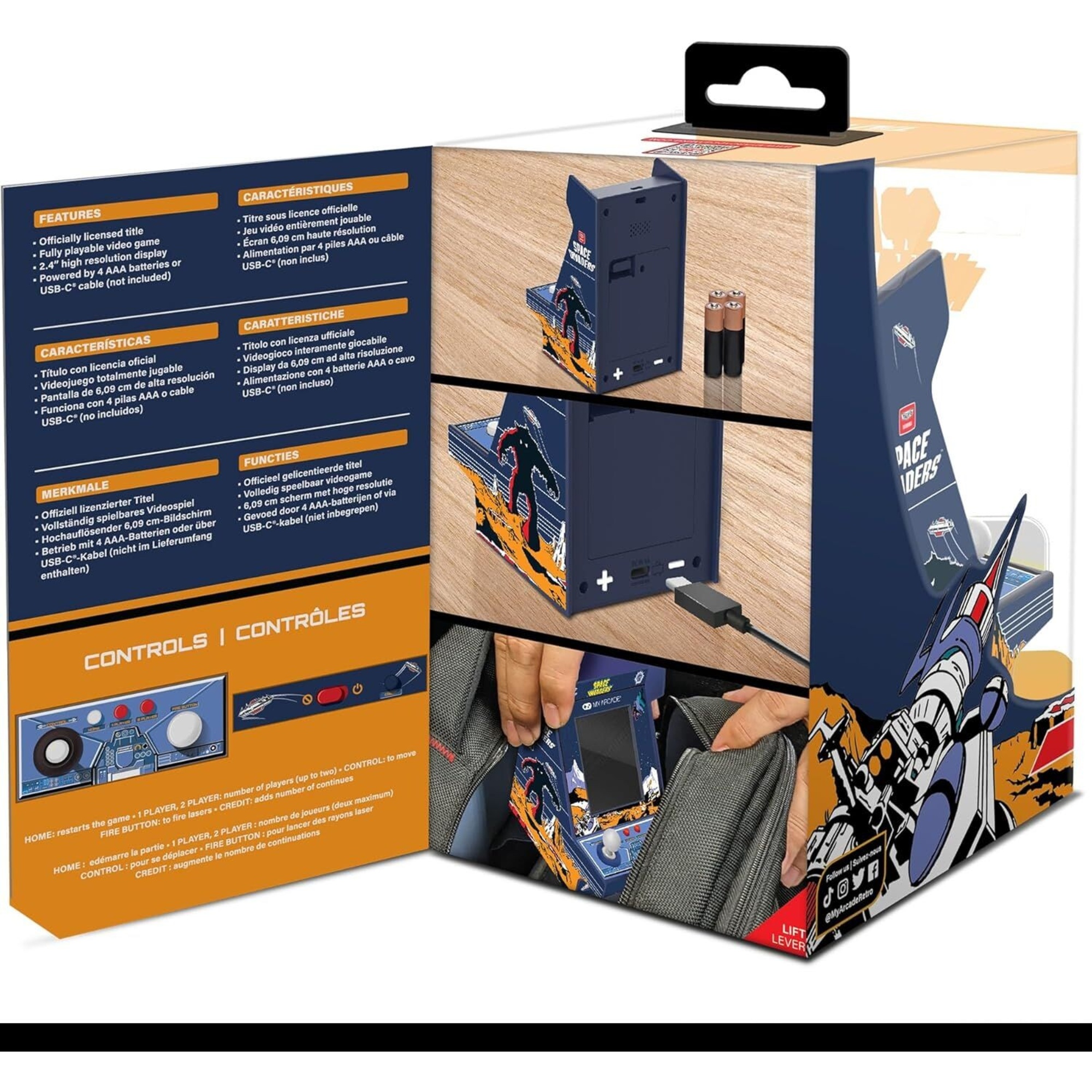 My arcade – nano player pro space invaders™ 6,1 cm con 64 giochi - MY ARCADE