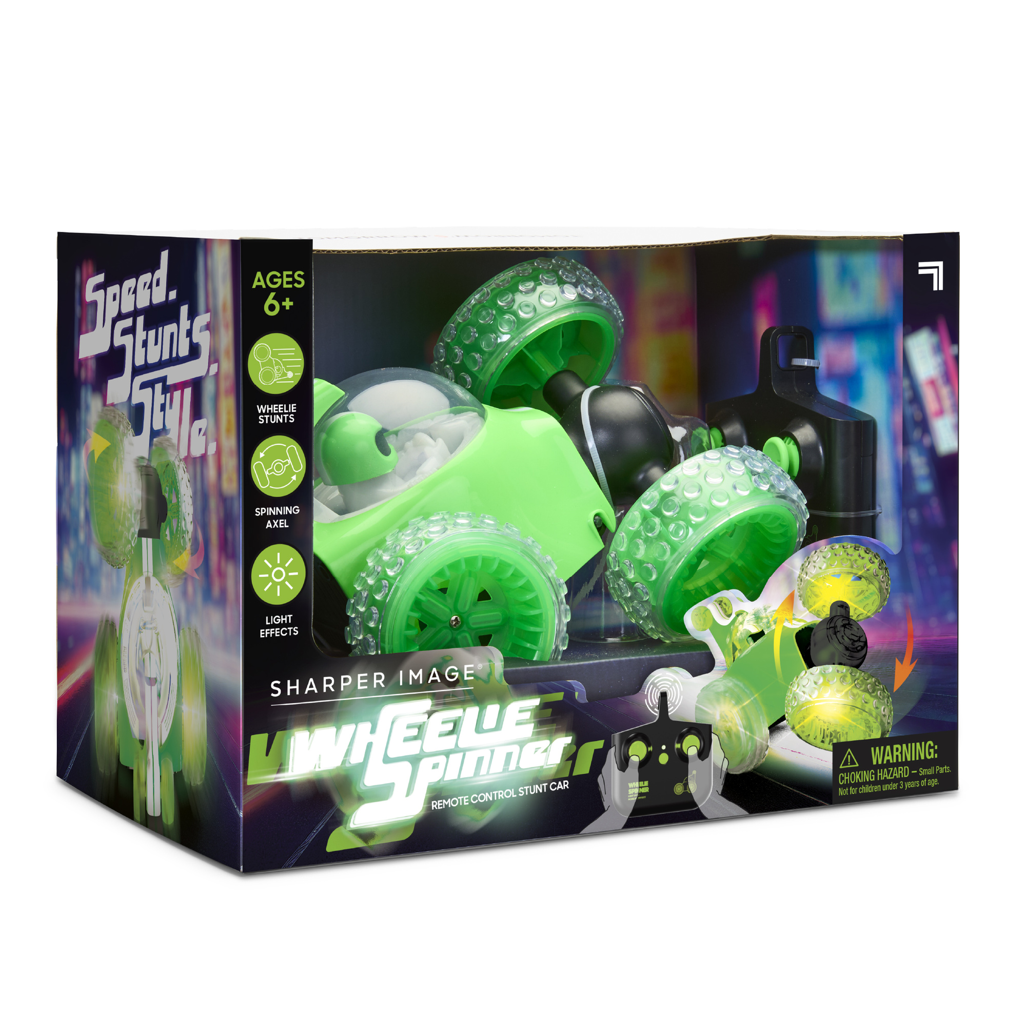 Auto rc wheelie spinner sharper image – acrobazie e led luminosi - Sharper Image