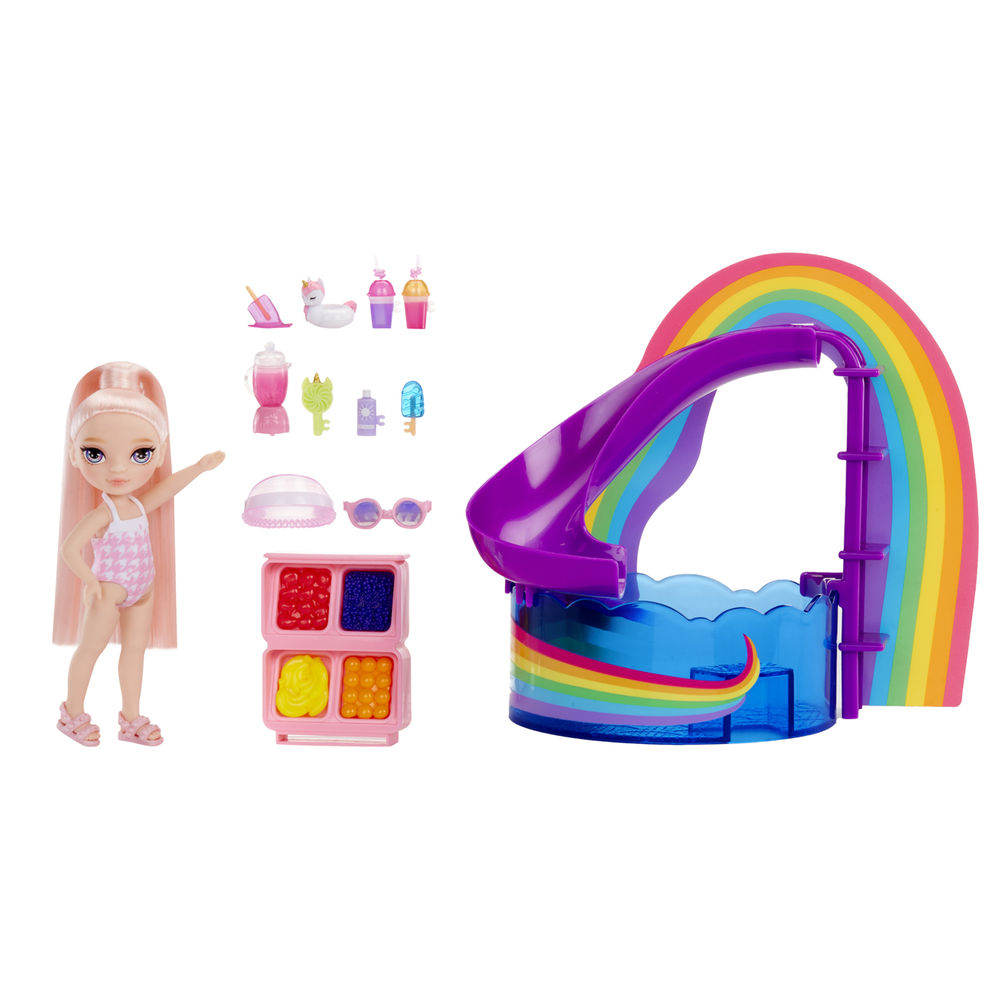Rainbow high littles - piscina con blush e accessori - Rainbow High