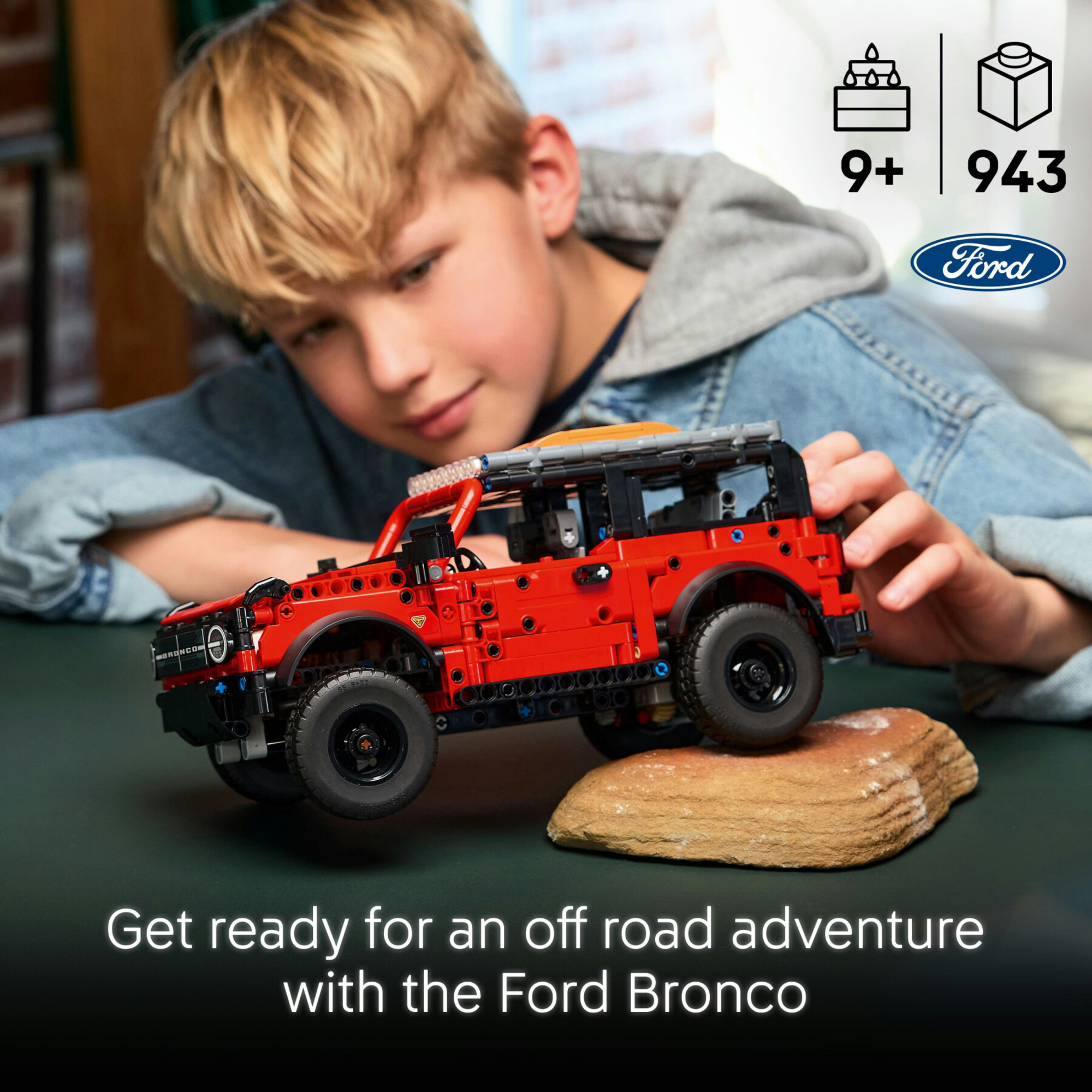 Lego technic 42213 - suv ford bronco con motore v6 e sterzo 9+ - LEGO TECHNIC, Lego