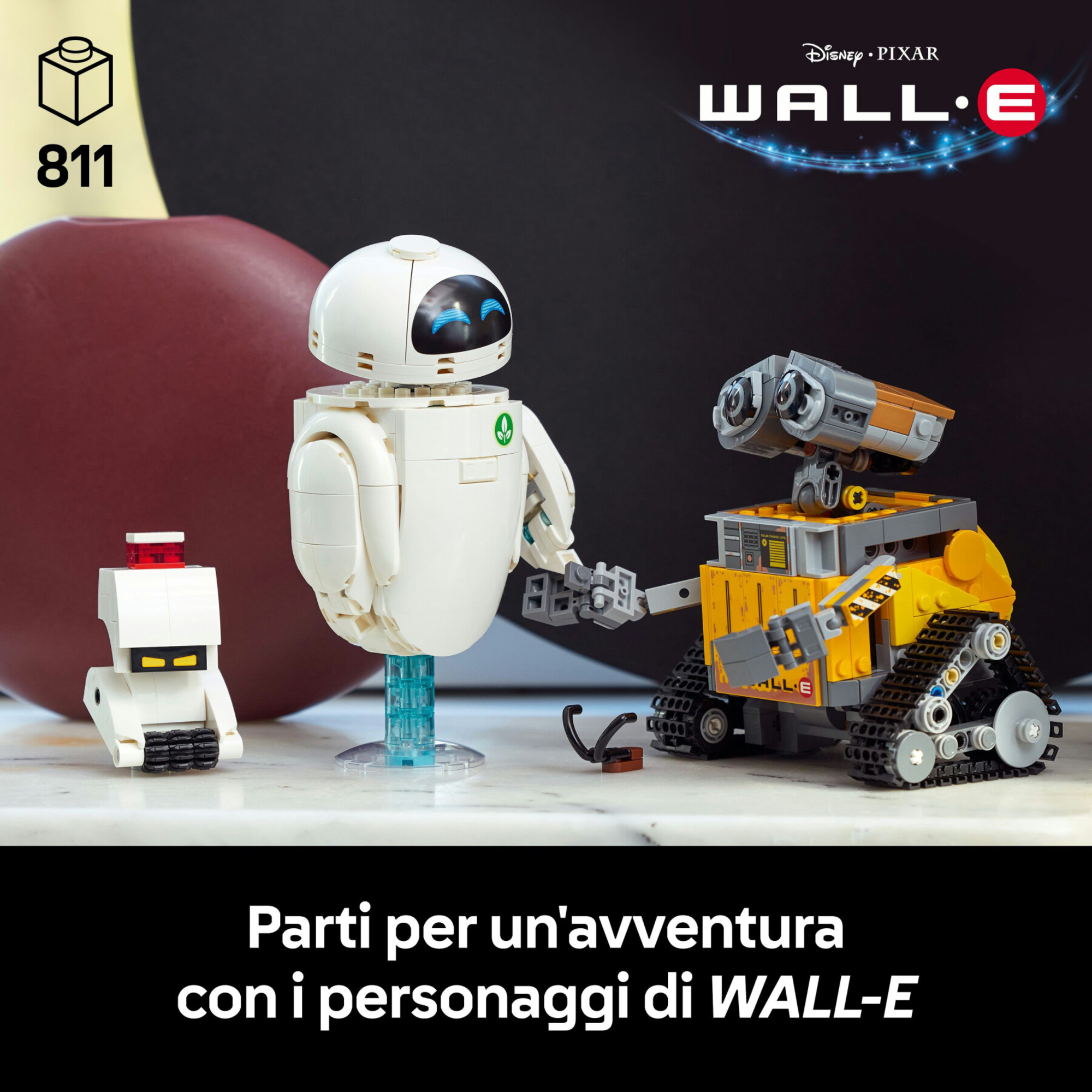Lego - 43279 - wall-e e eve, set modellismo per adulti - LEGO Art, Disney