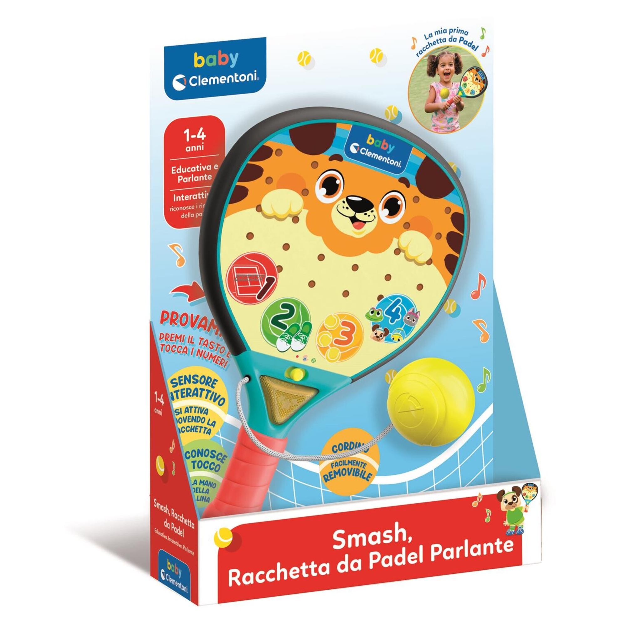 Racchetta da padel smash 17548 - clementoni - BABY CLEMENTONI