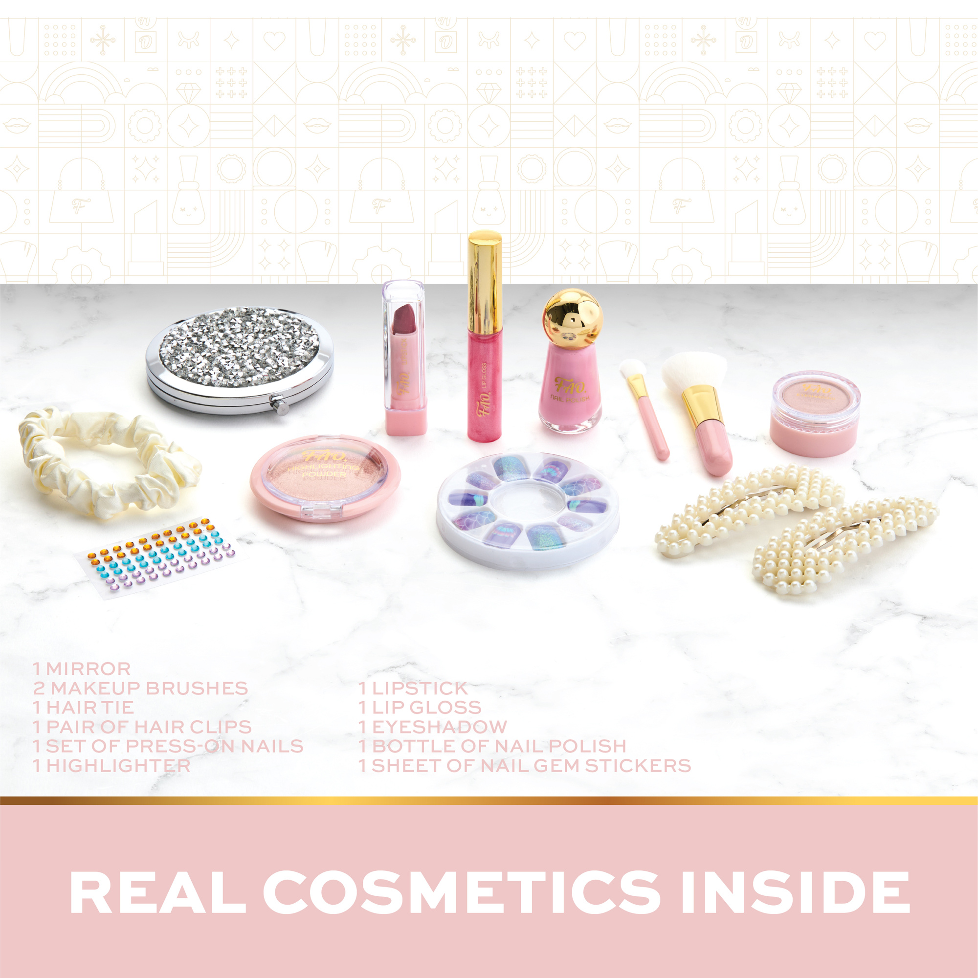 Fao schwarz® makeup surprise, set di 12 veri trucchi - FAO Schwarz