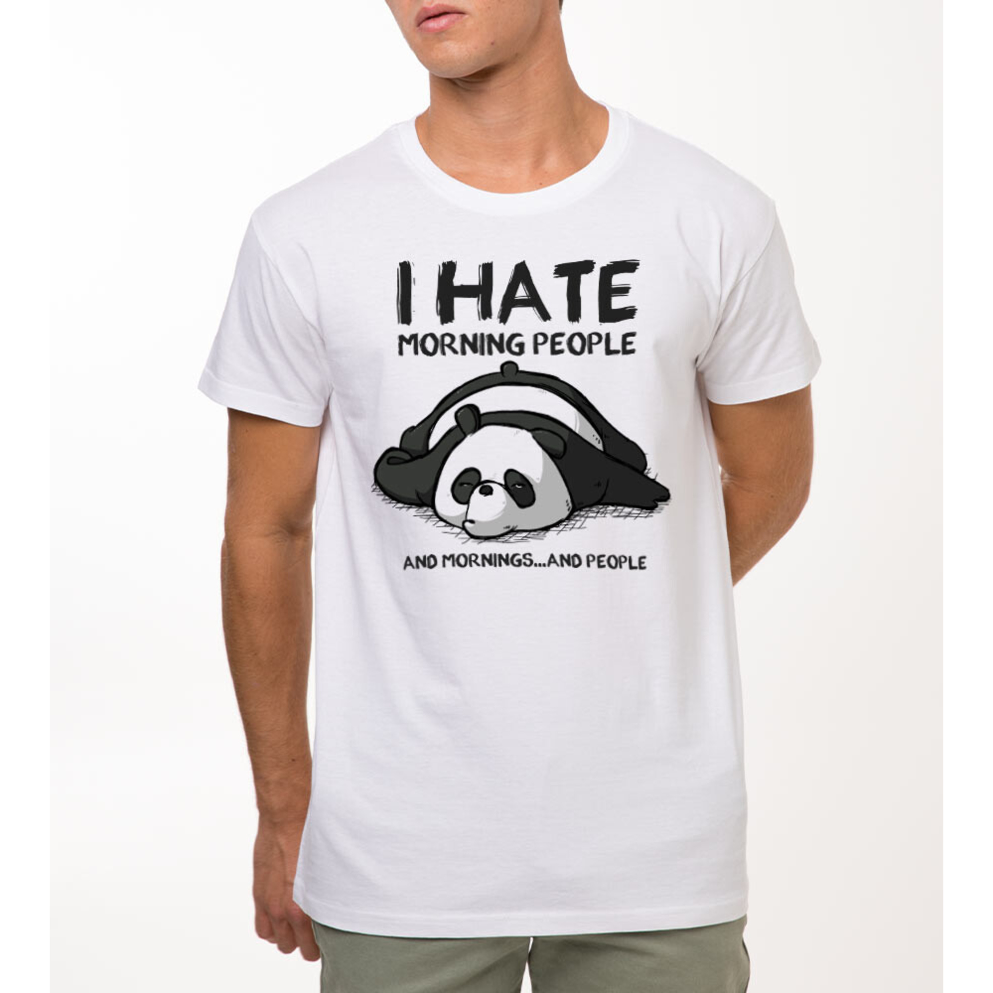 T-shirt i hate morning people - Pampling