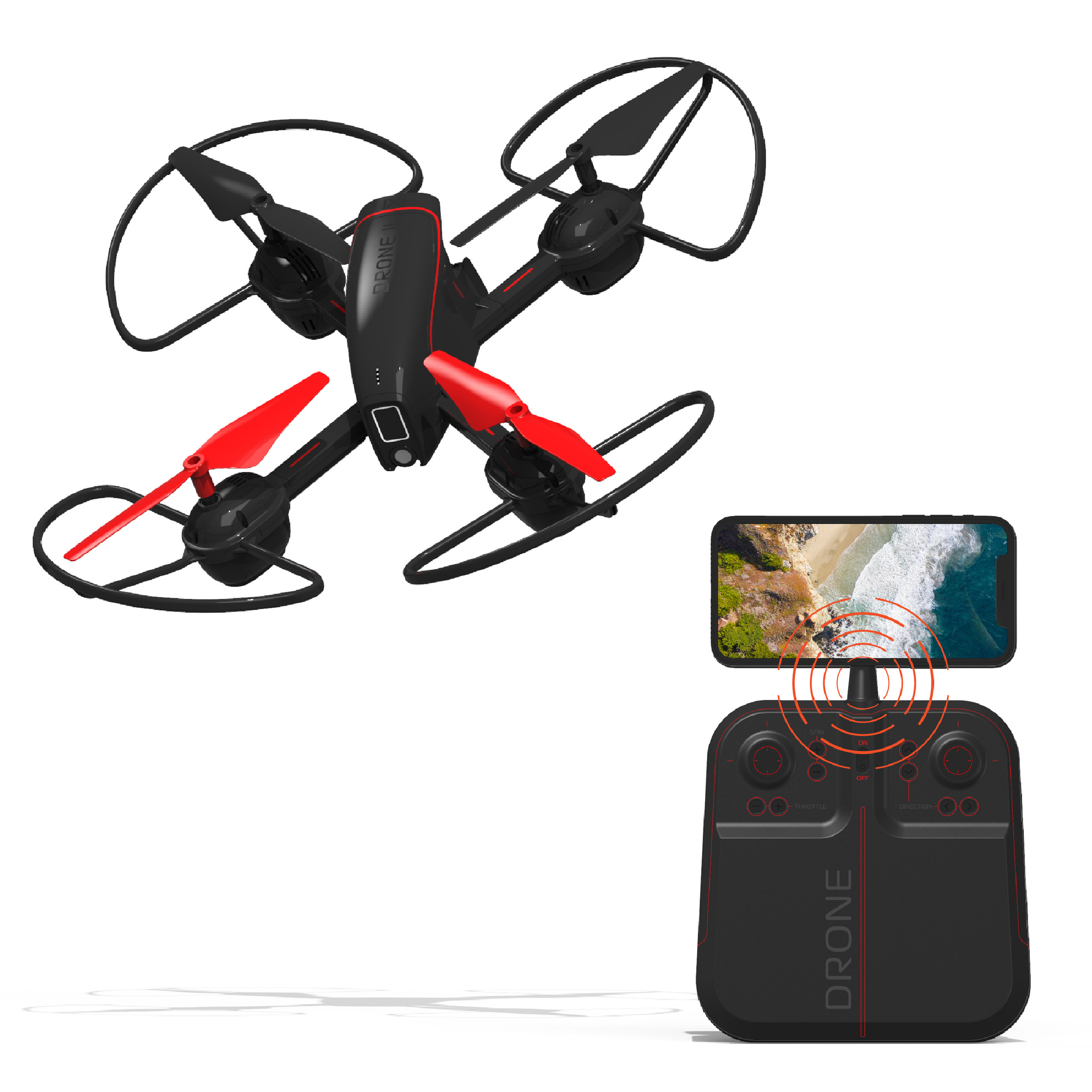 Mach x video drone 25cm con telecamera streaming - sharper image - Sharper Image