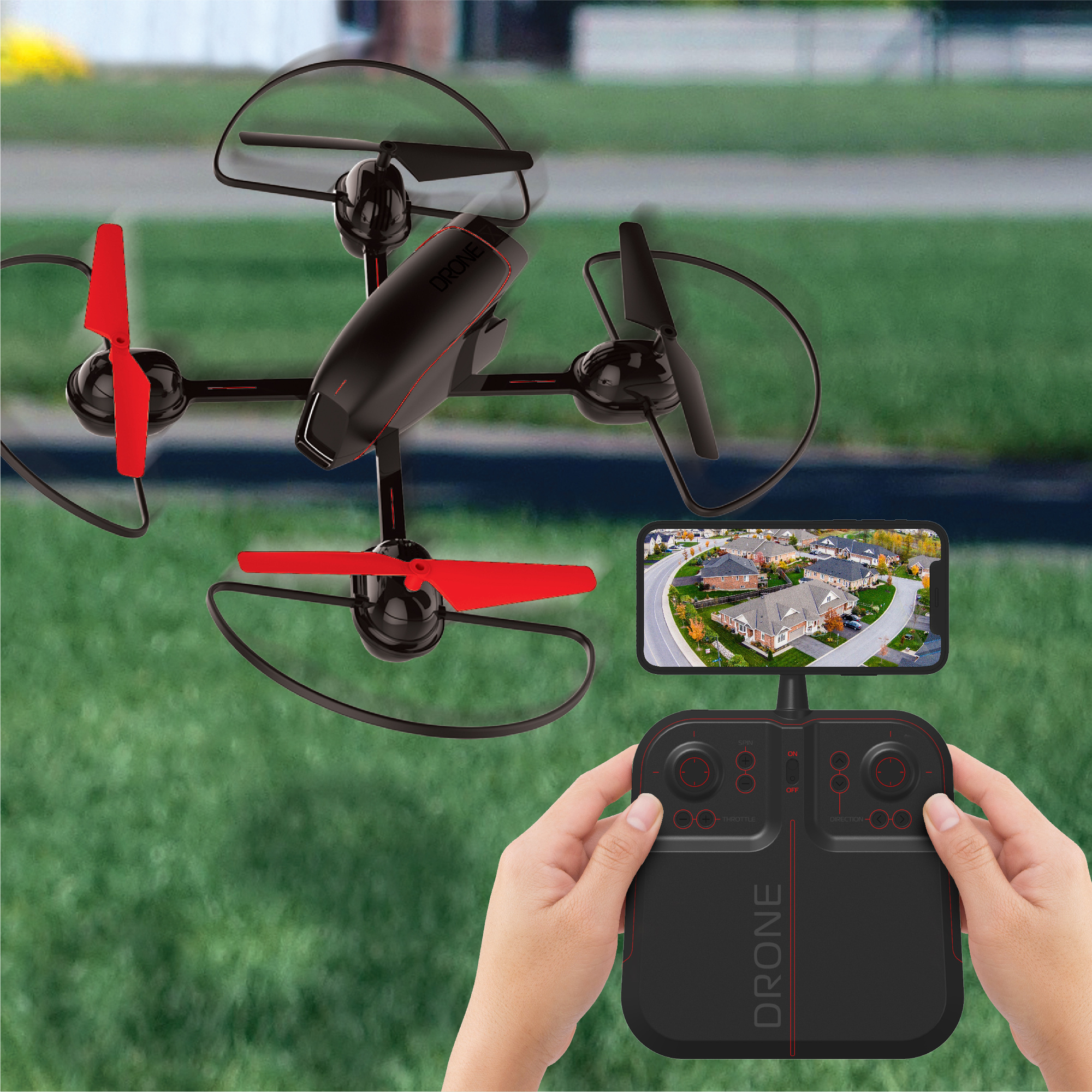 Mach x video drone 25cm con telecamera streaming - sharper image - Sharper Image
