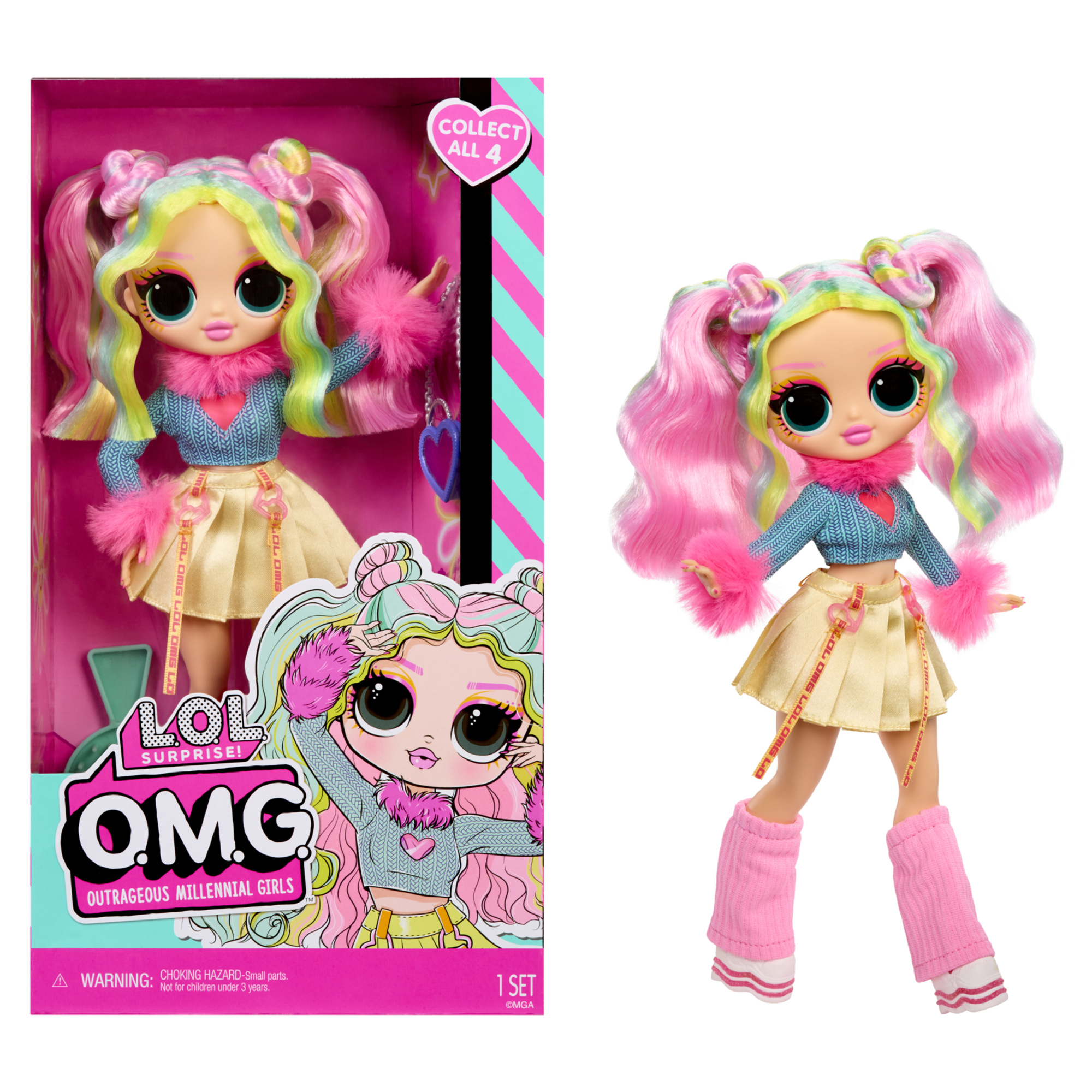 L.o.l. surprise! omg™ doll – bambola fashion da 28cm – capelli radicati, outfit fashion, stile unico e accessori alla moda - LOL