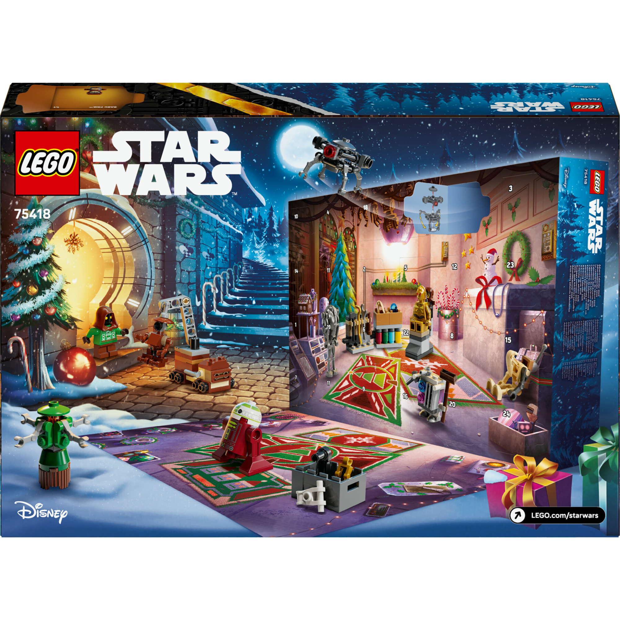 Lego star wars- 75418 - calendario avvento star wars 2025 con 24 sorprese - Lego