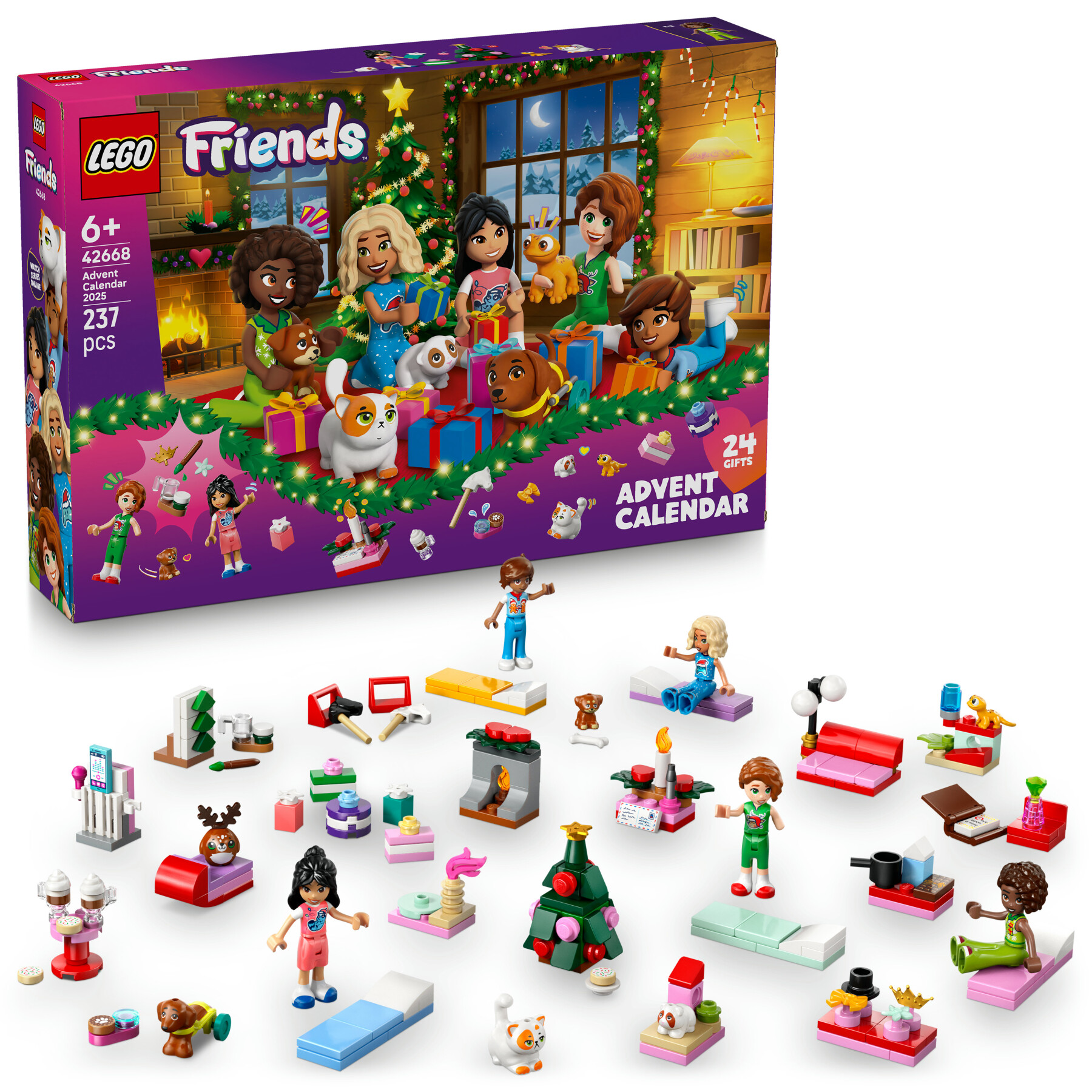 Lego friends - 42668 - calendario avvento friends 2025, sorpresa 6+ - LEGO FRIENDS, Lego
