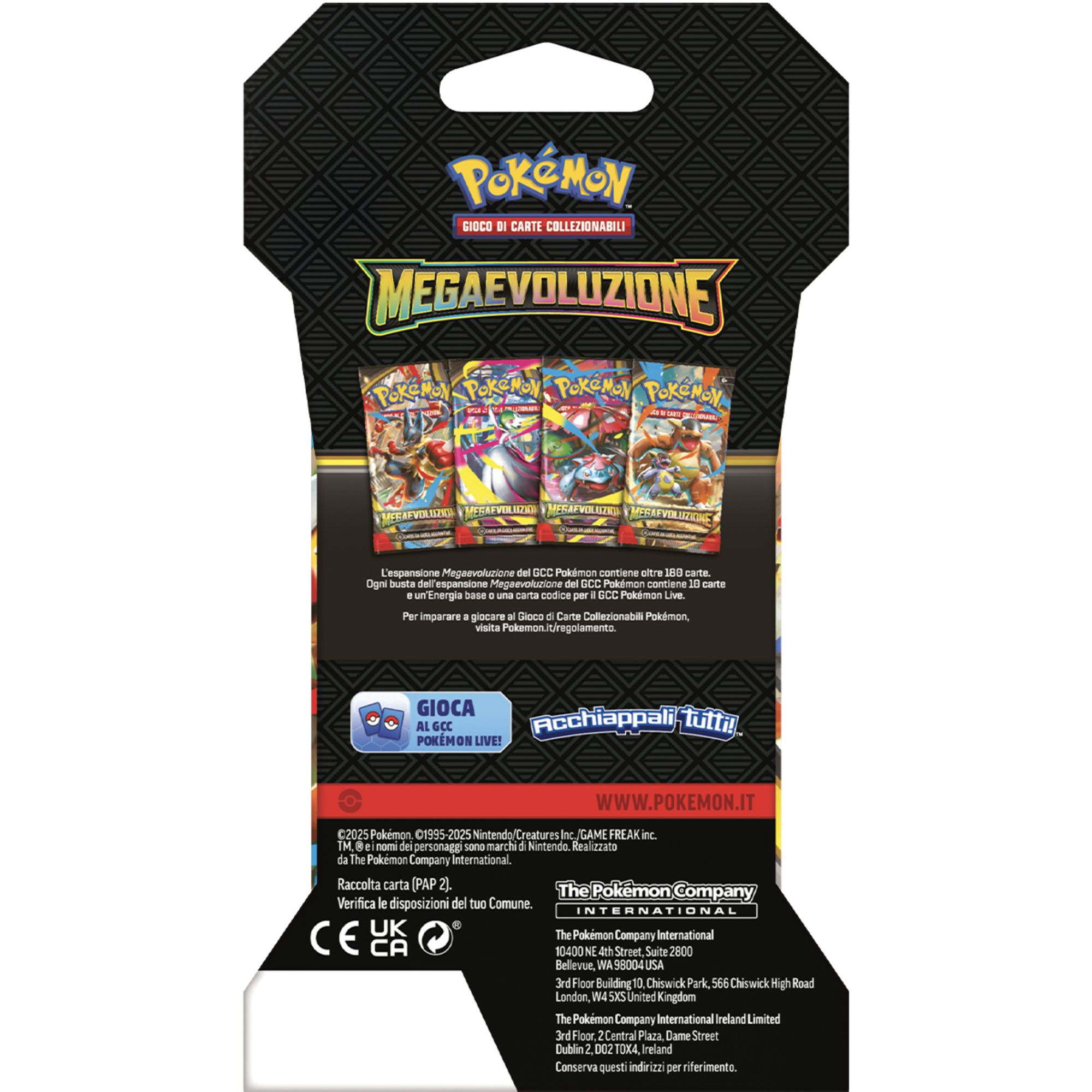 Pokémon - mega evoluzione - busta assortita 10 carte in paper sleeve - POKEMON