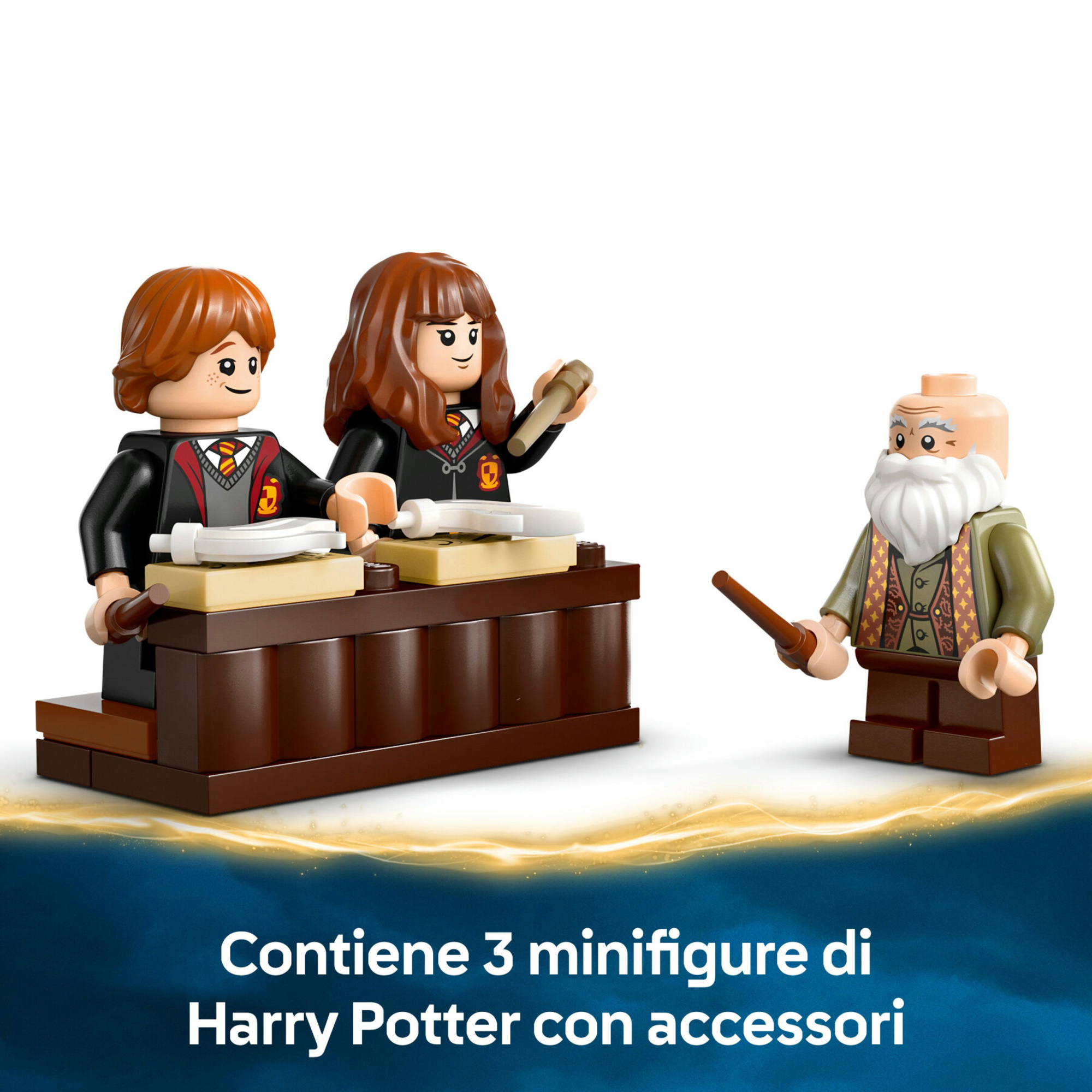 Lego harry potter - 76442 - lezione incantesimi hogwarts - set con 3 minifigure 8+ - Harry Potter, LEGO® Harry Potter™, Lego